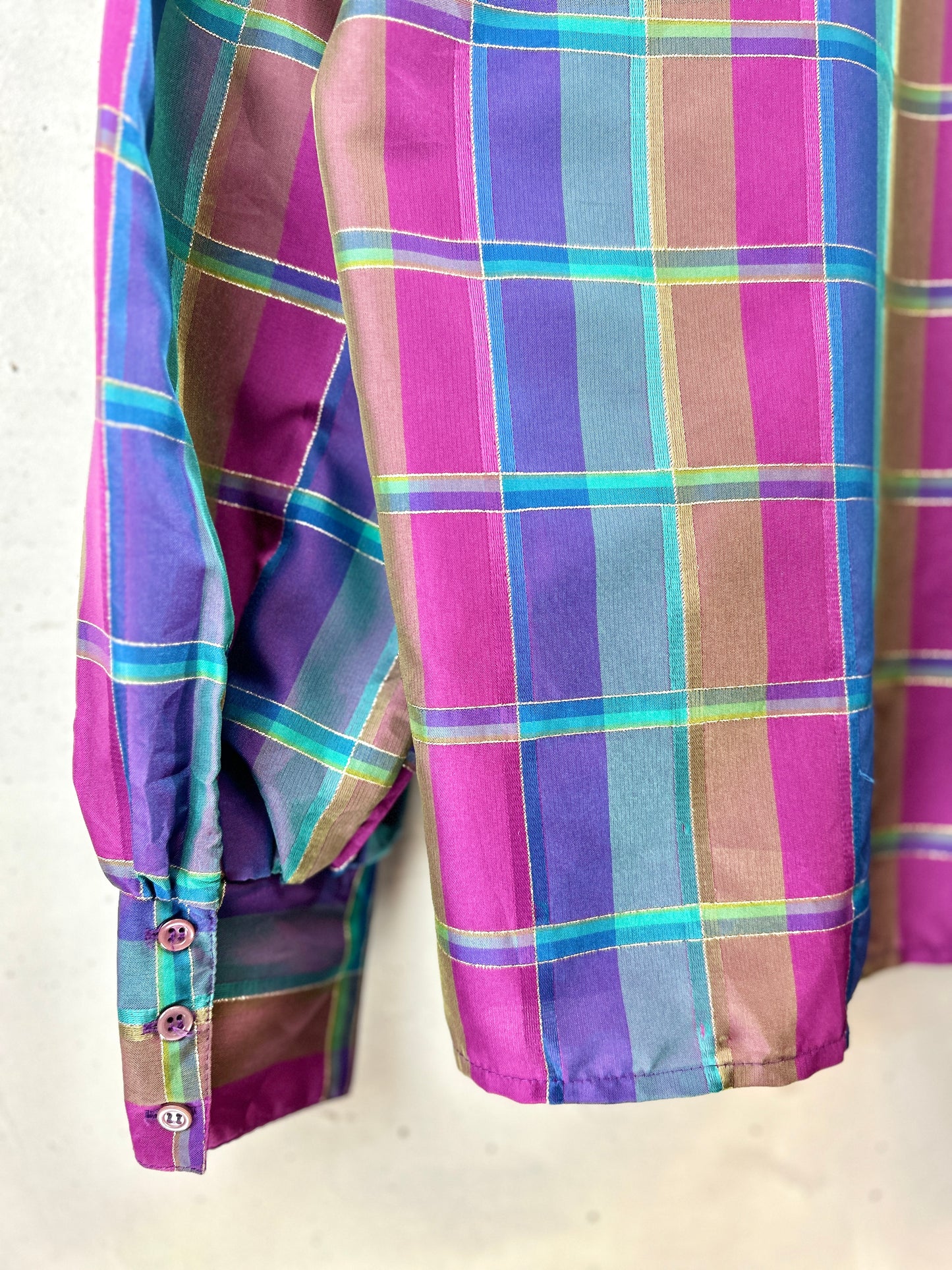 ’70s Vintage Plaid Shirt [H30942]