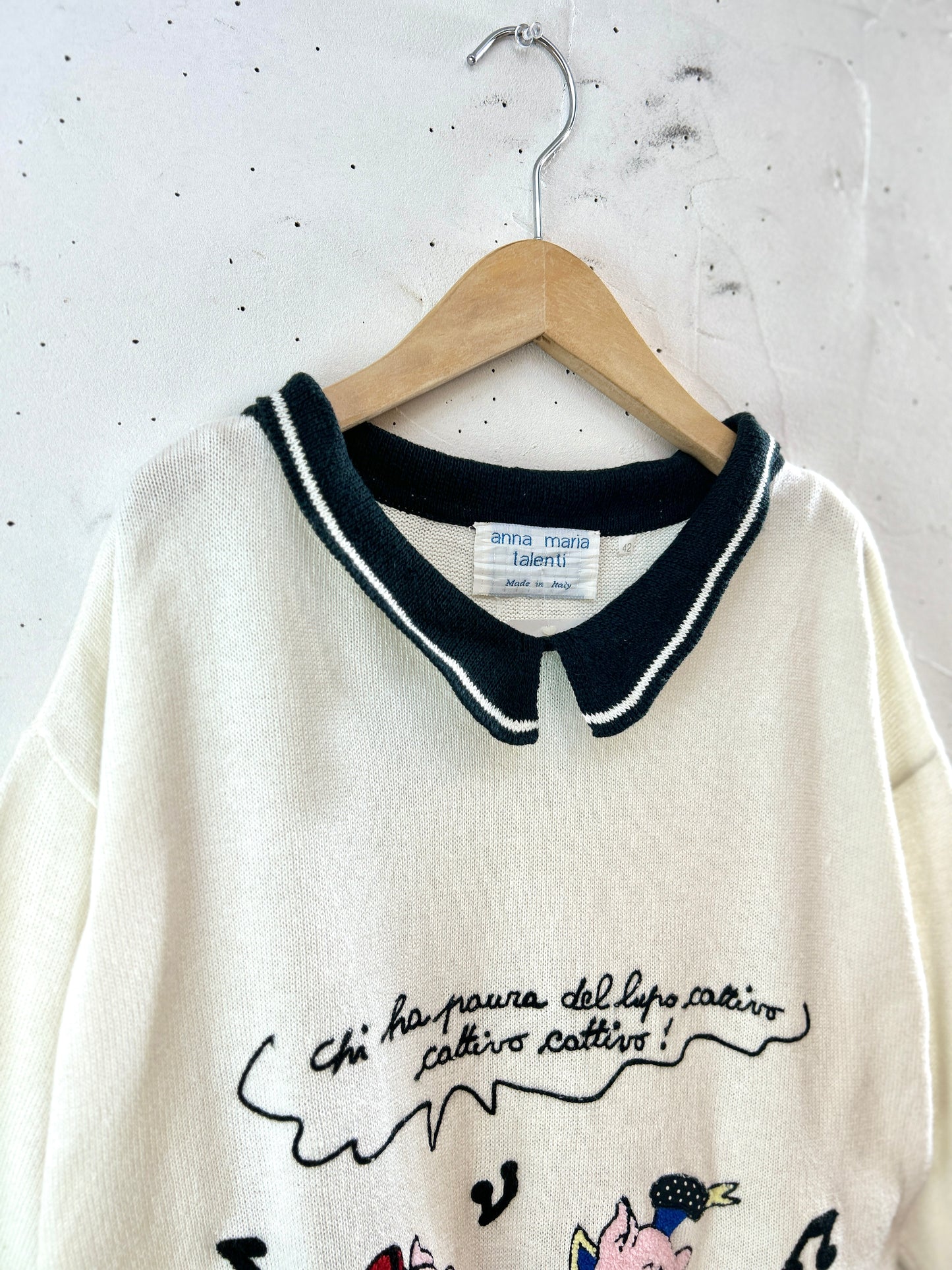 Vintage Knit Sweater 〜MADE IN ITALY〜 [J30476]