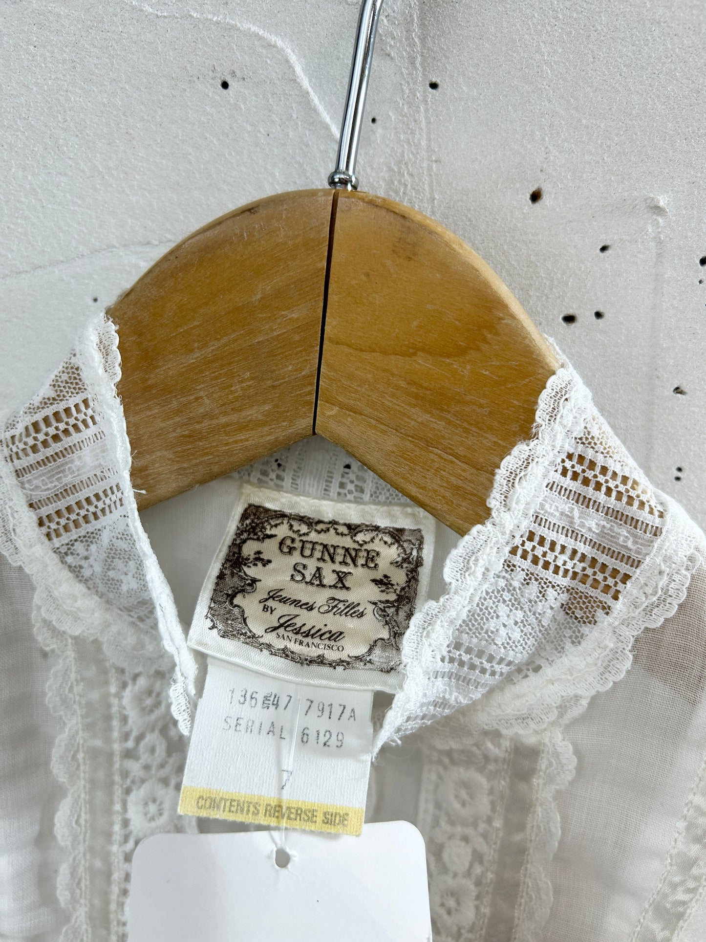 Vintage White Blouse 〜GUNNE SAX Kids〜 [G33266]