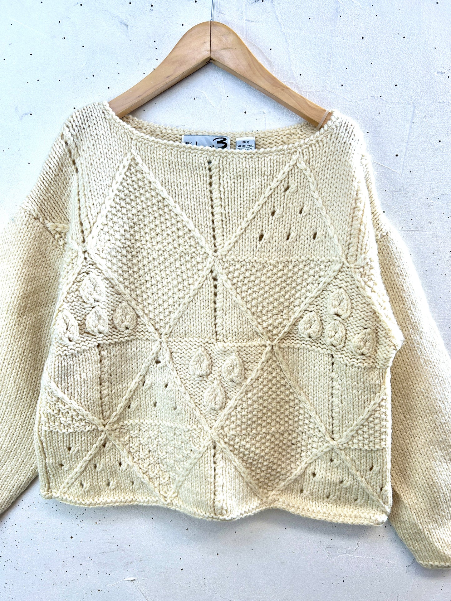 Vintage Wool hand Knit [I30334]