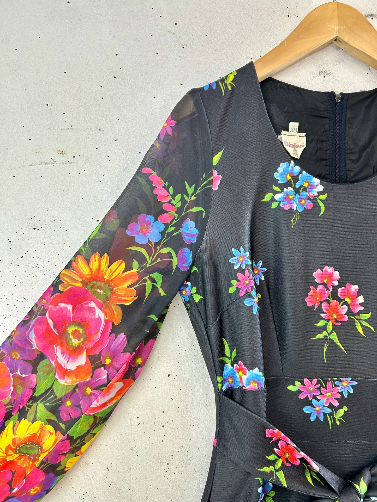 ’70s Vintage Flower Dress [H33674]