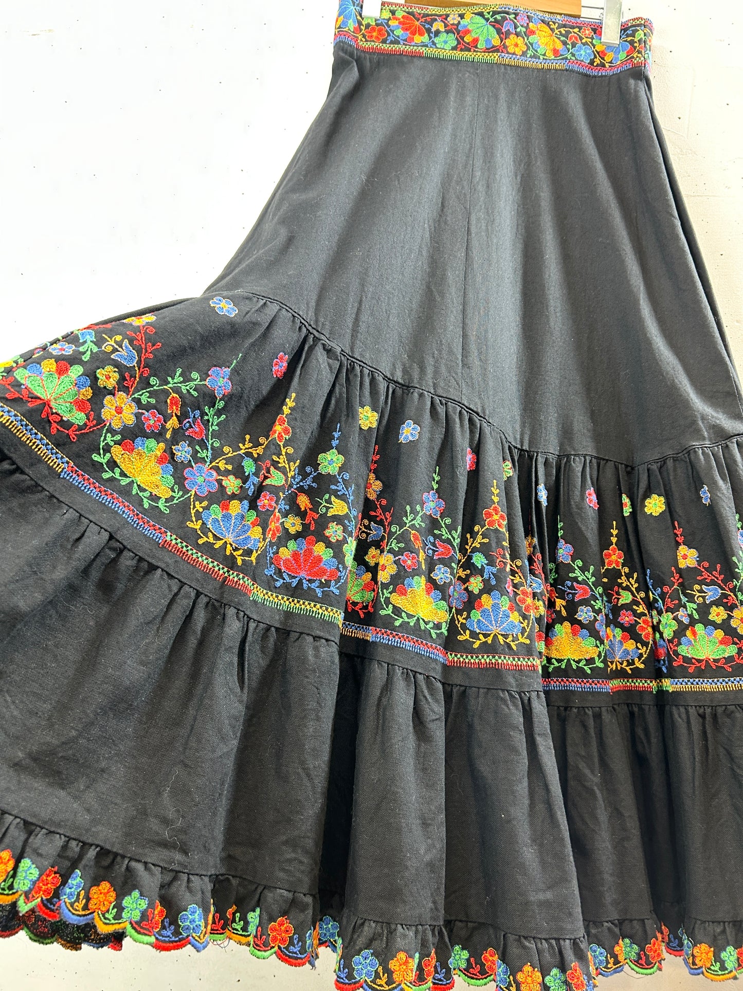 Vintage Flower Stitche Skirt [I30168]
