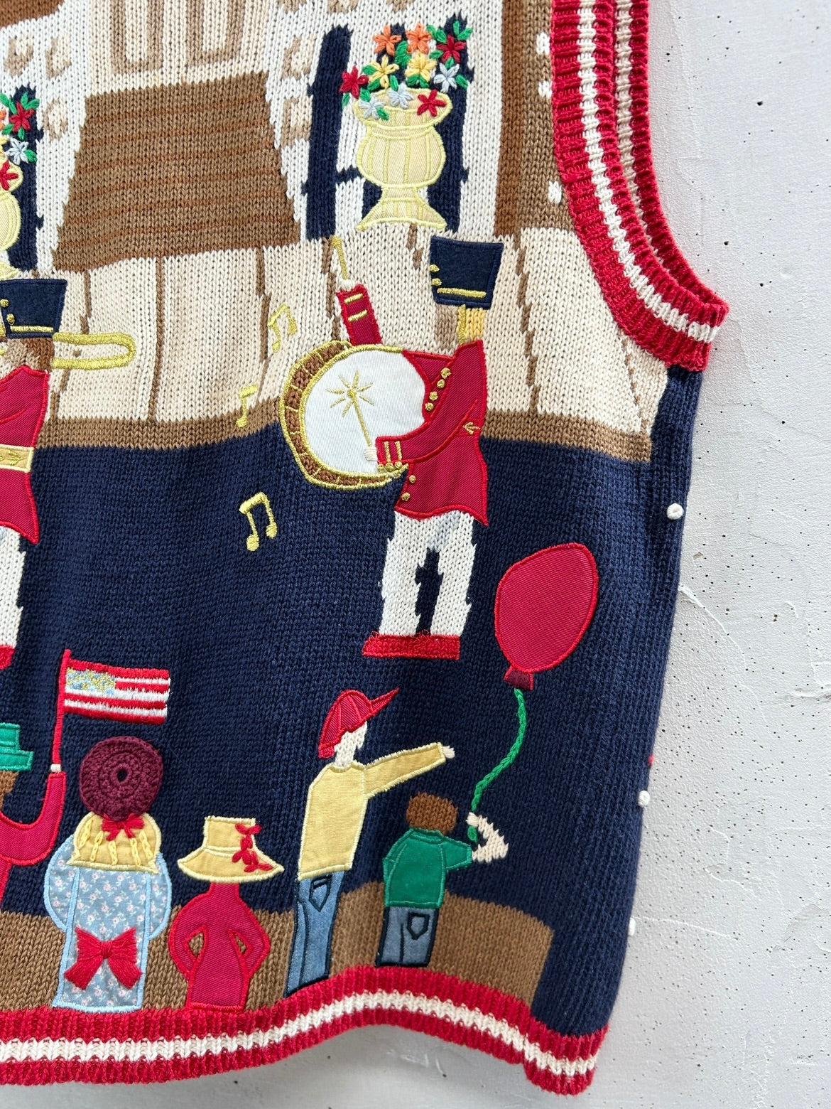 Vintage Cotton Knit Vest [D32152]