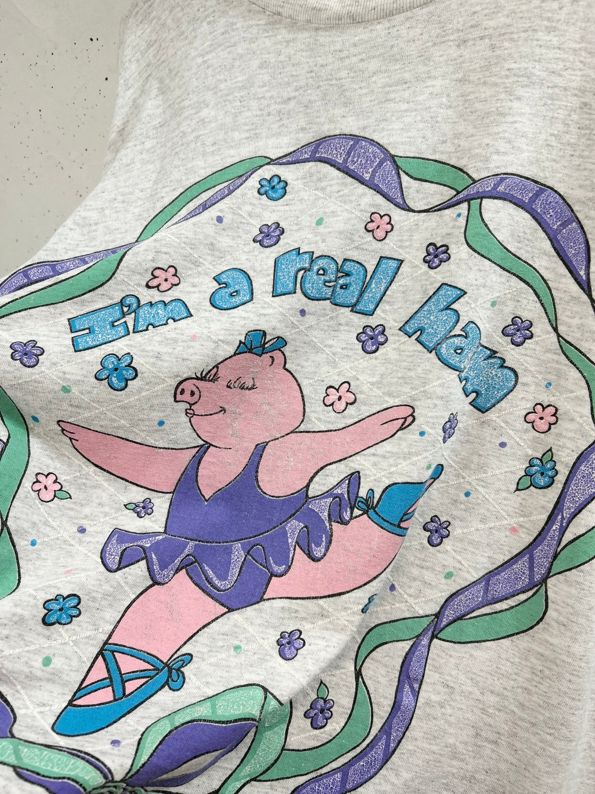 Vintage T Shirt 〜Funny dot CRAZY〜 [E32268]