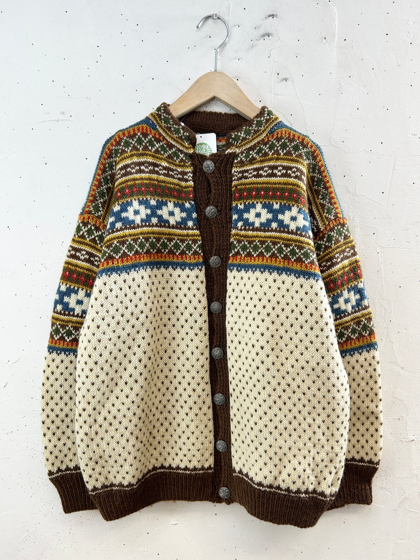 Vintage Nordic Knit Cardigan [A29331]
