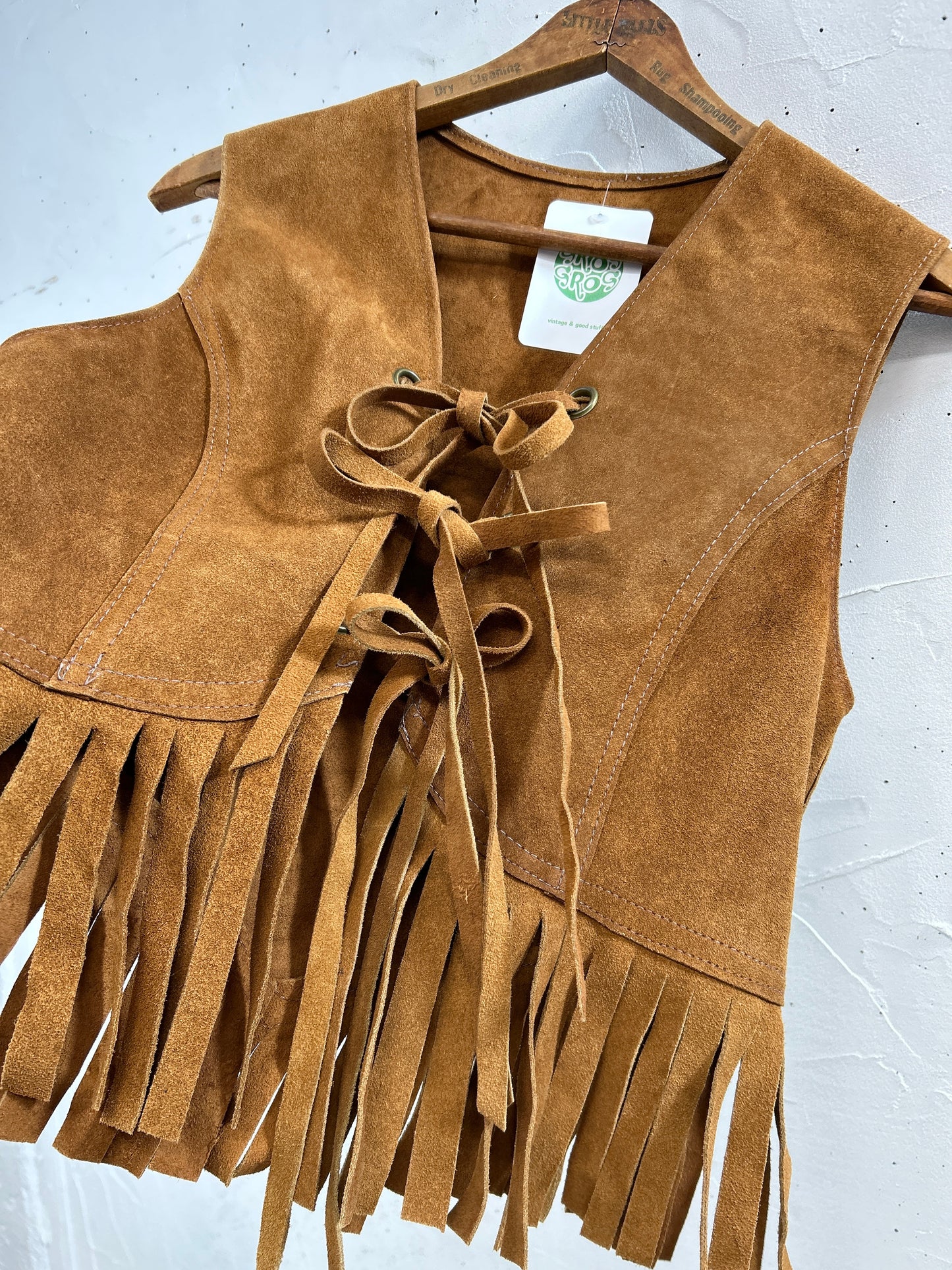 Vintage Leather Vest [A31272]