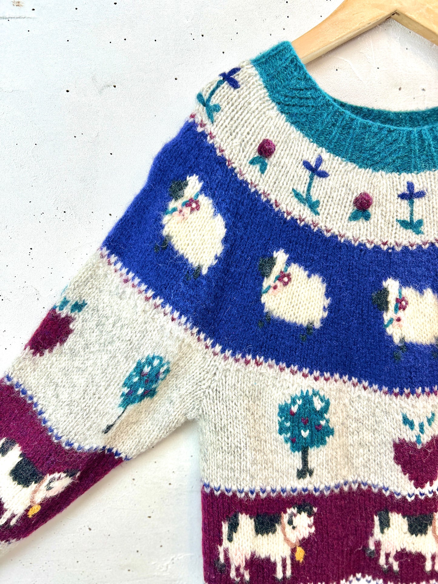 Vintage Knit Sweater 〜Wool rich〜［K30778]