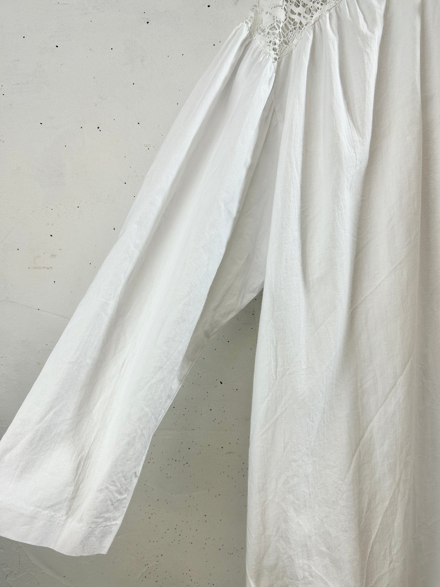 Vintage White Lace Blouse [H30887]