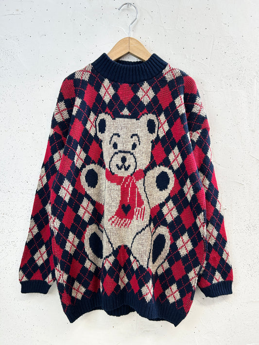 '80s Vintage Knit Sweater 〜MADE IN USA〜 [I33939]