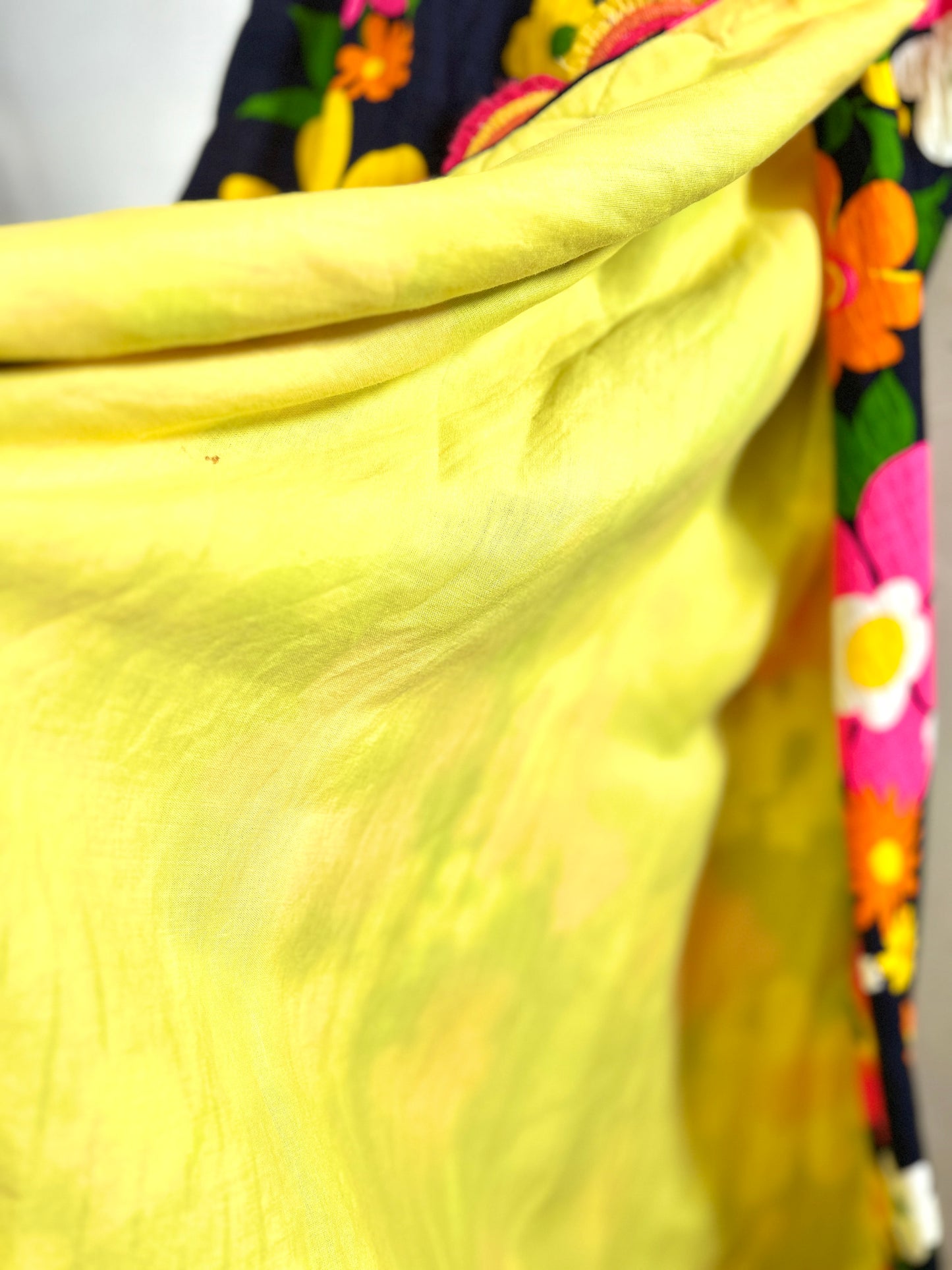 '70sVintage Wrap Skirt  Flower [I30109]