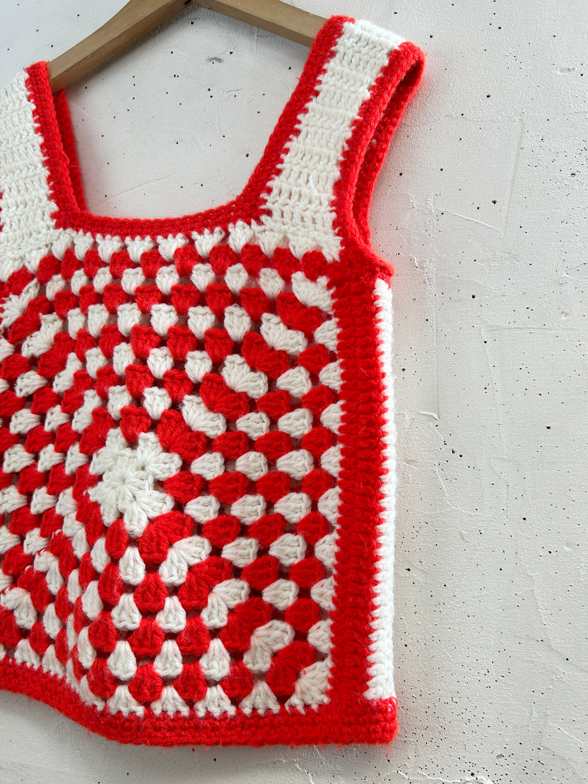Vintage Granny Square Vest [I33770]
