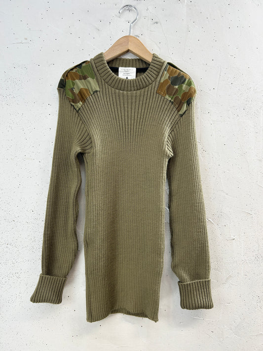 Vintage Knit Sweater 〜Australian Army〜 [J34159]