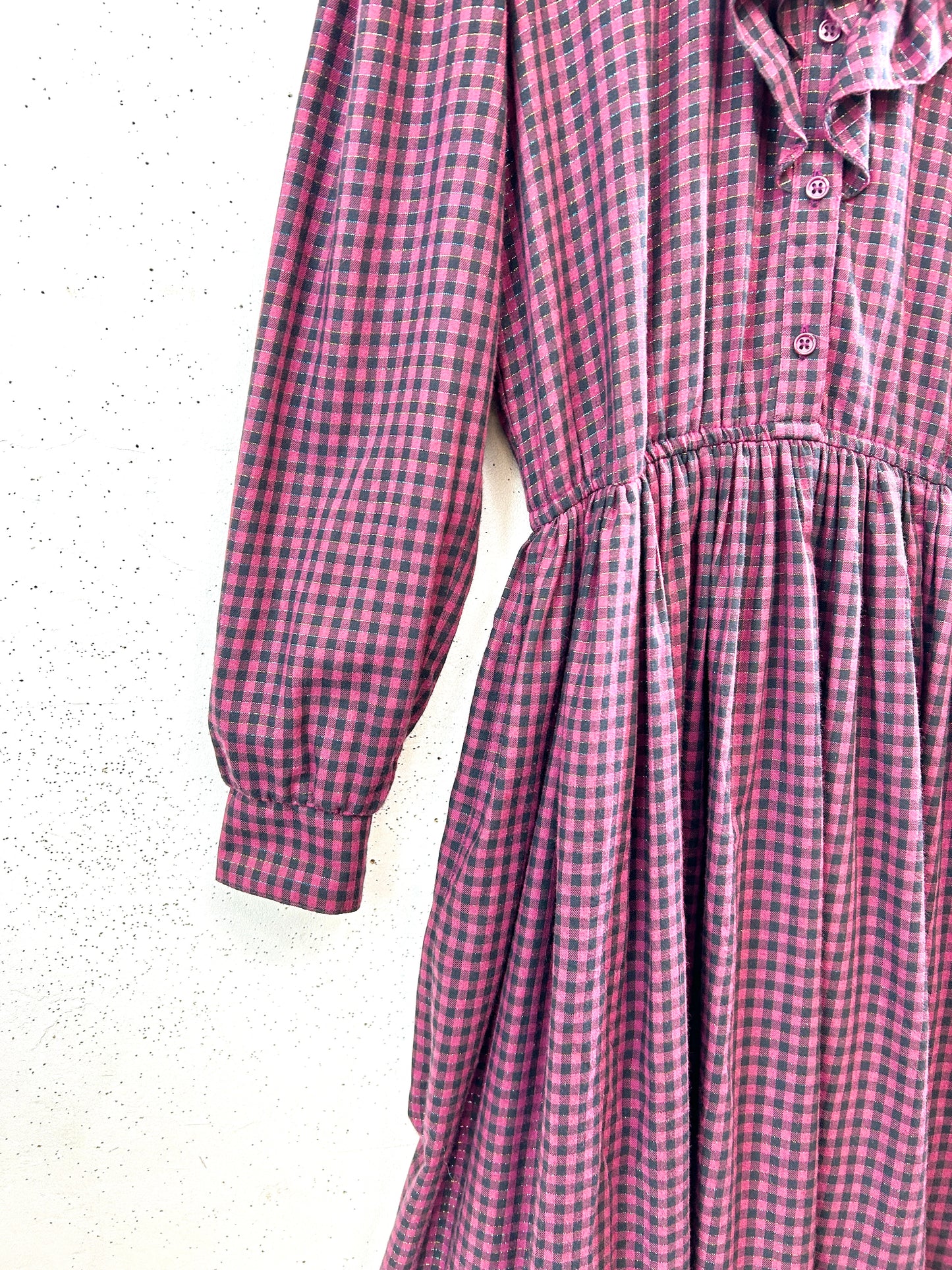 ’70s Vintage Frills Dress [A31457]
