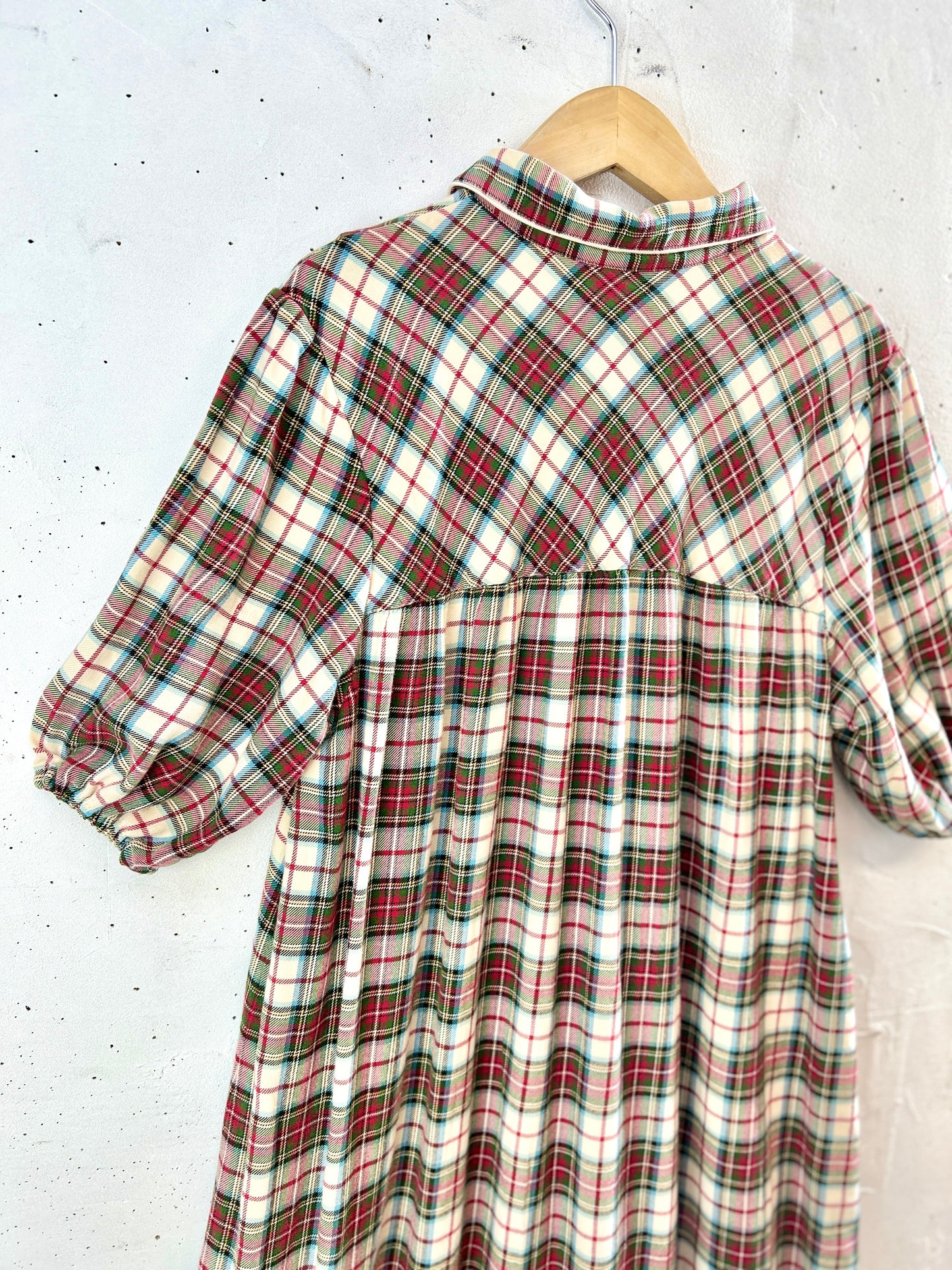 Vintage Plaid Dress 〜L.L.Bean〜 [J30437]