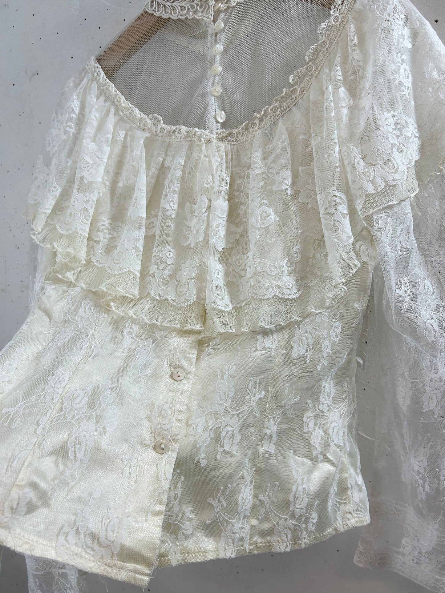 '80s Vintage Blouse 〜Jessica Mcclintock〜 [H30842]