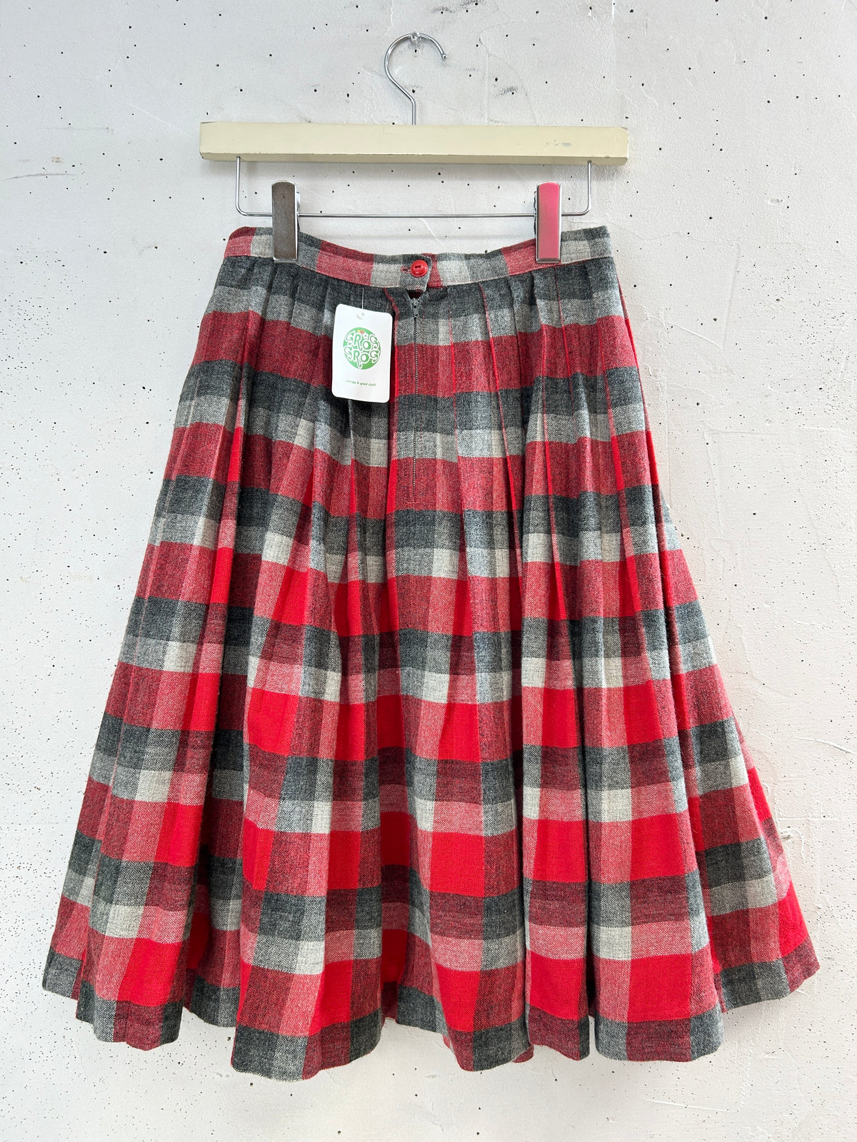 Vintage Plaid Skirt [J34053]