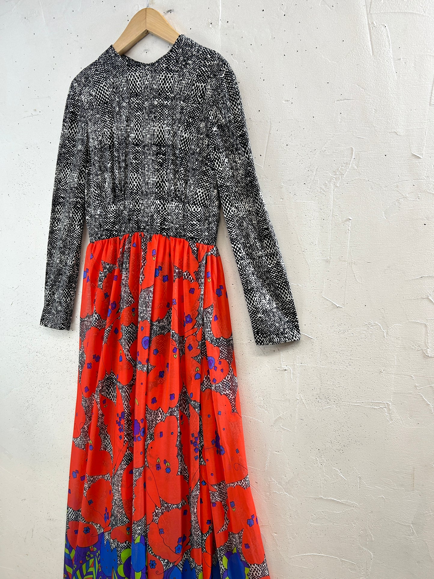 ’70s Vintage Flower Dress [H33676]