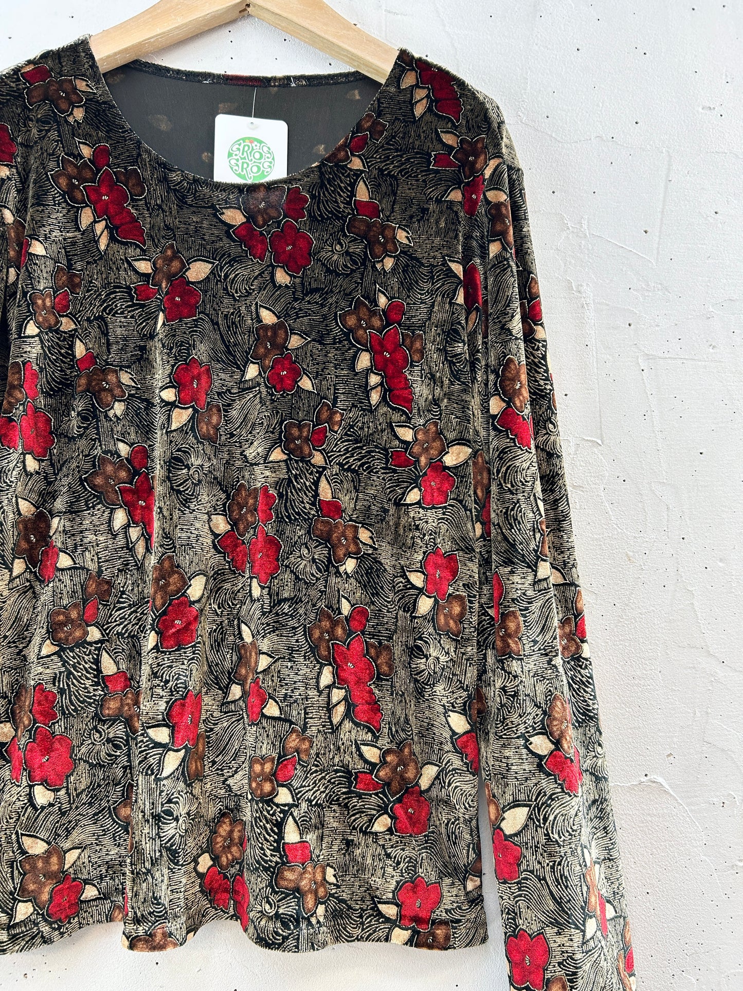 Vintage Velour Tops [J30502]