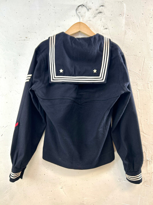 '50s-'60s Vintage U.S.NAVY Sailor Shirt [J30481]