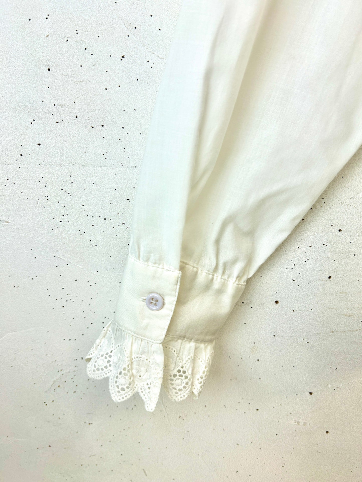 Vintage White Frill  Blouse [H30965]