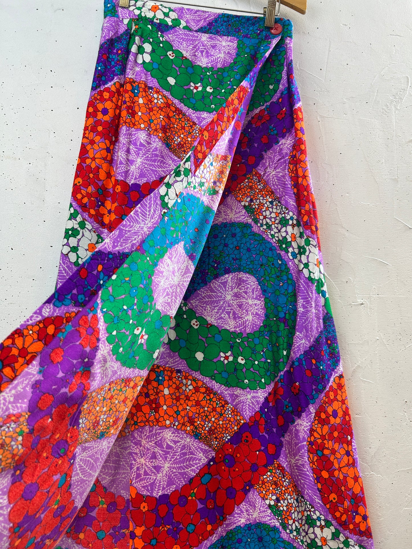 ’70s Vintage flower Skirt [I30290]