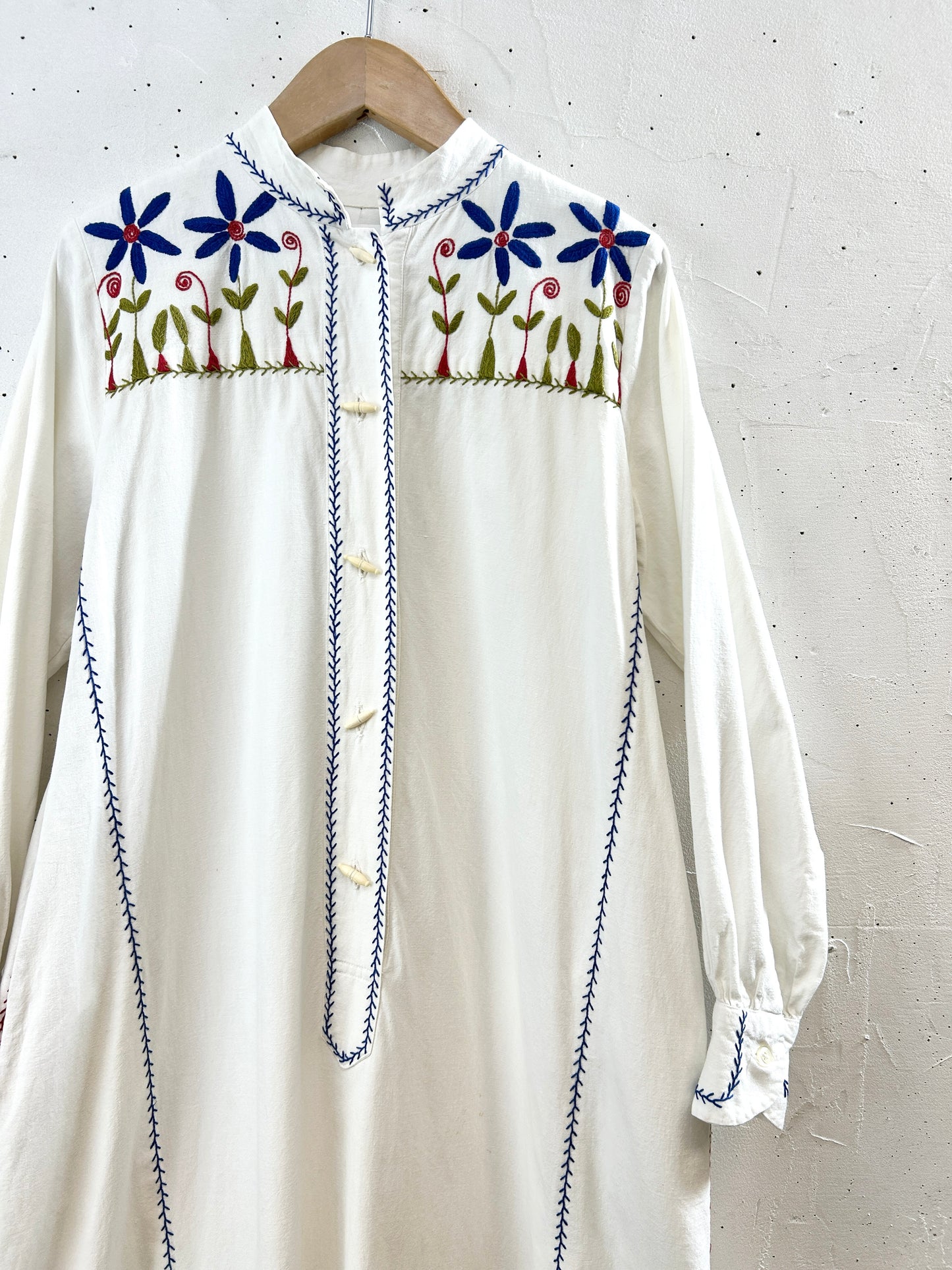'70sVintage Embroidery Dress [H30902]