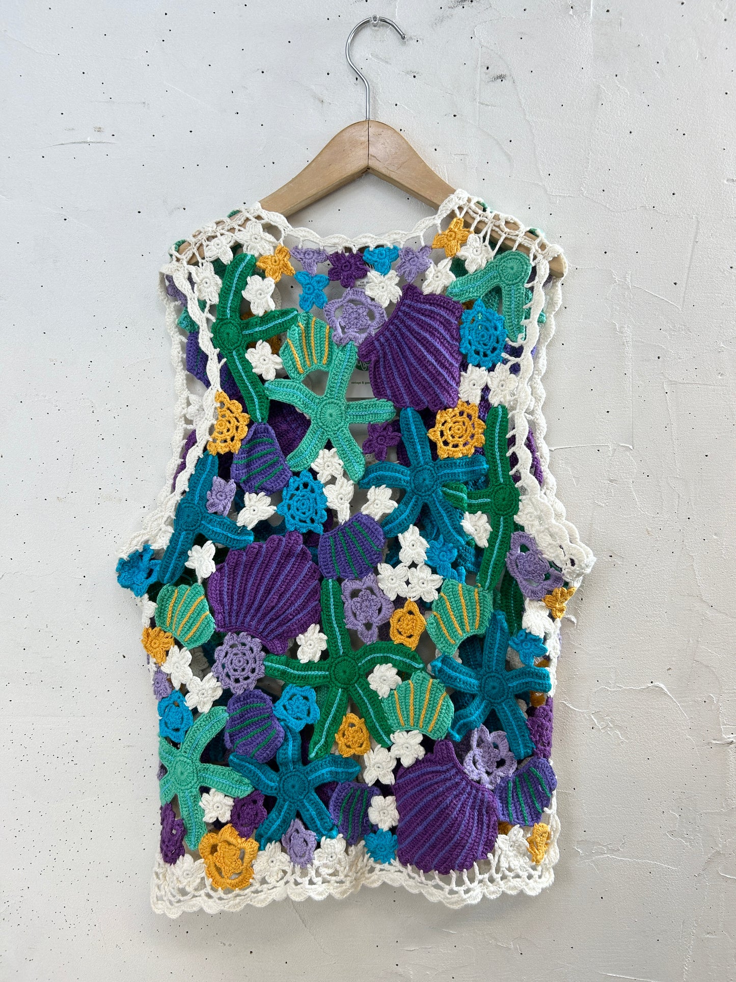 Vintage Crochet Vest [I30149]