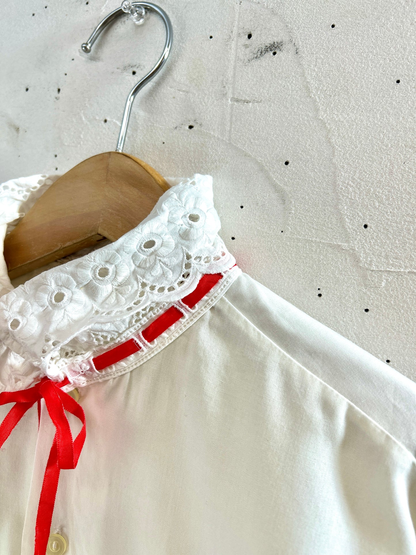 Vintage White Blouse  [K30846]