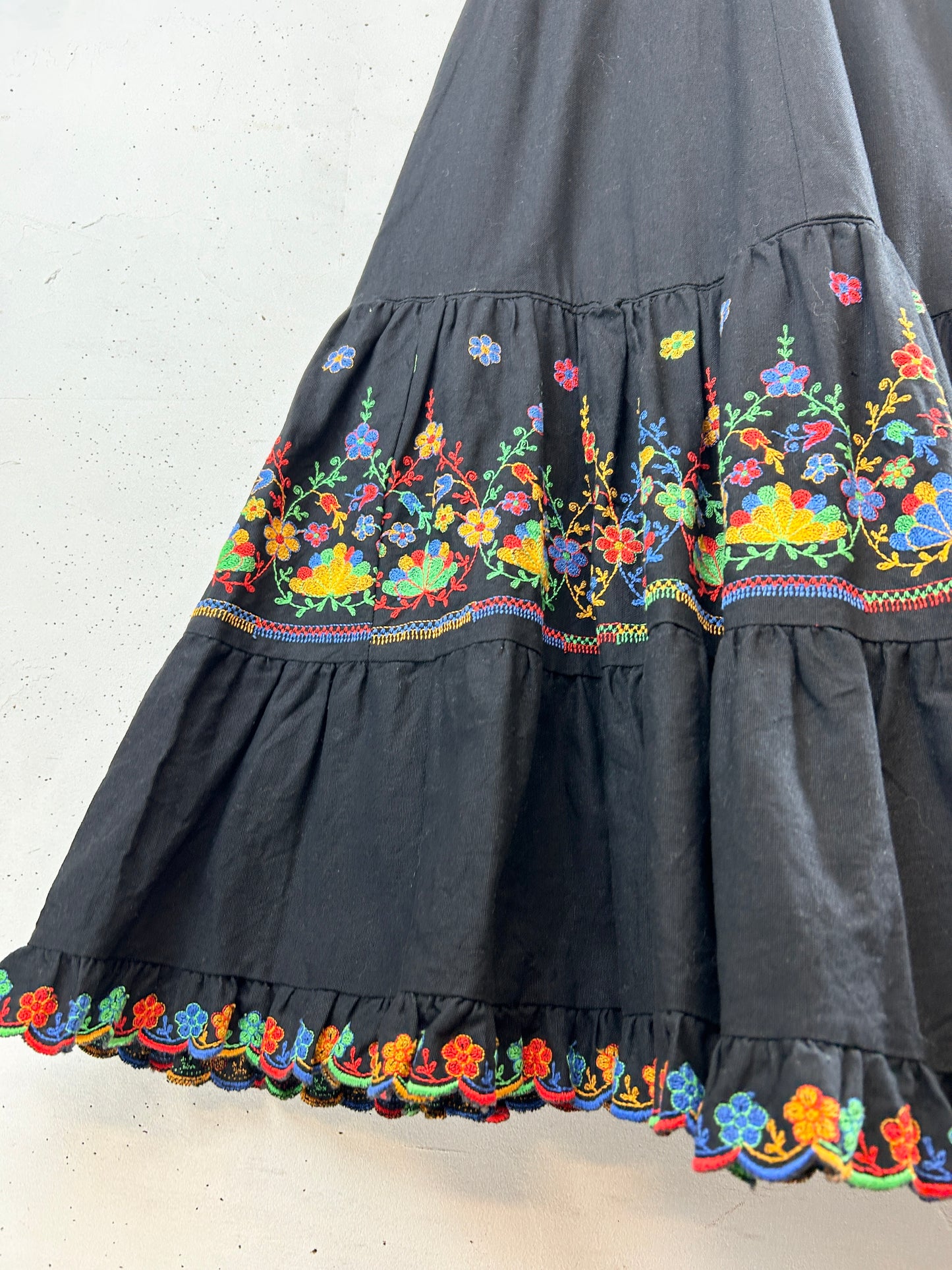 Vintage Flower Stitche Skirt [I30168]