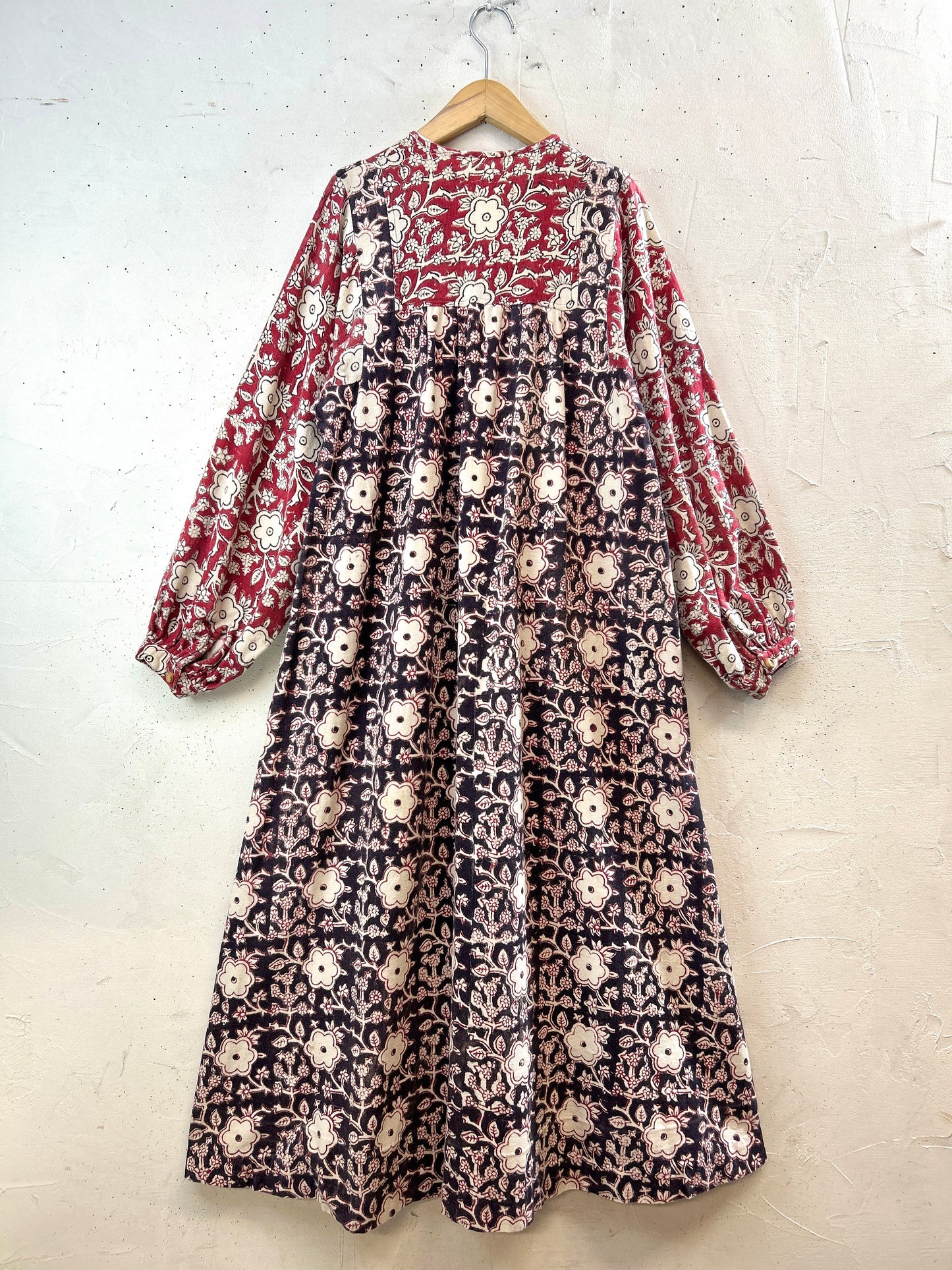 Vintage Block Print Dress [K30712]