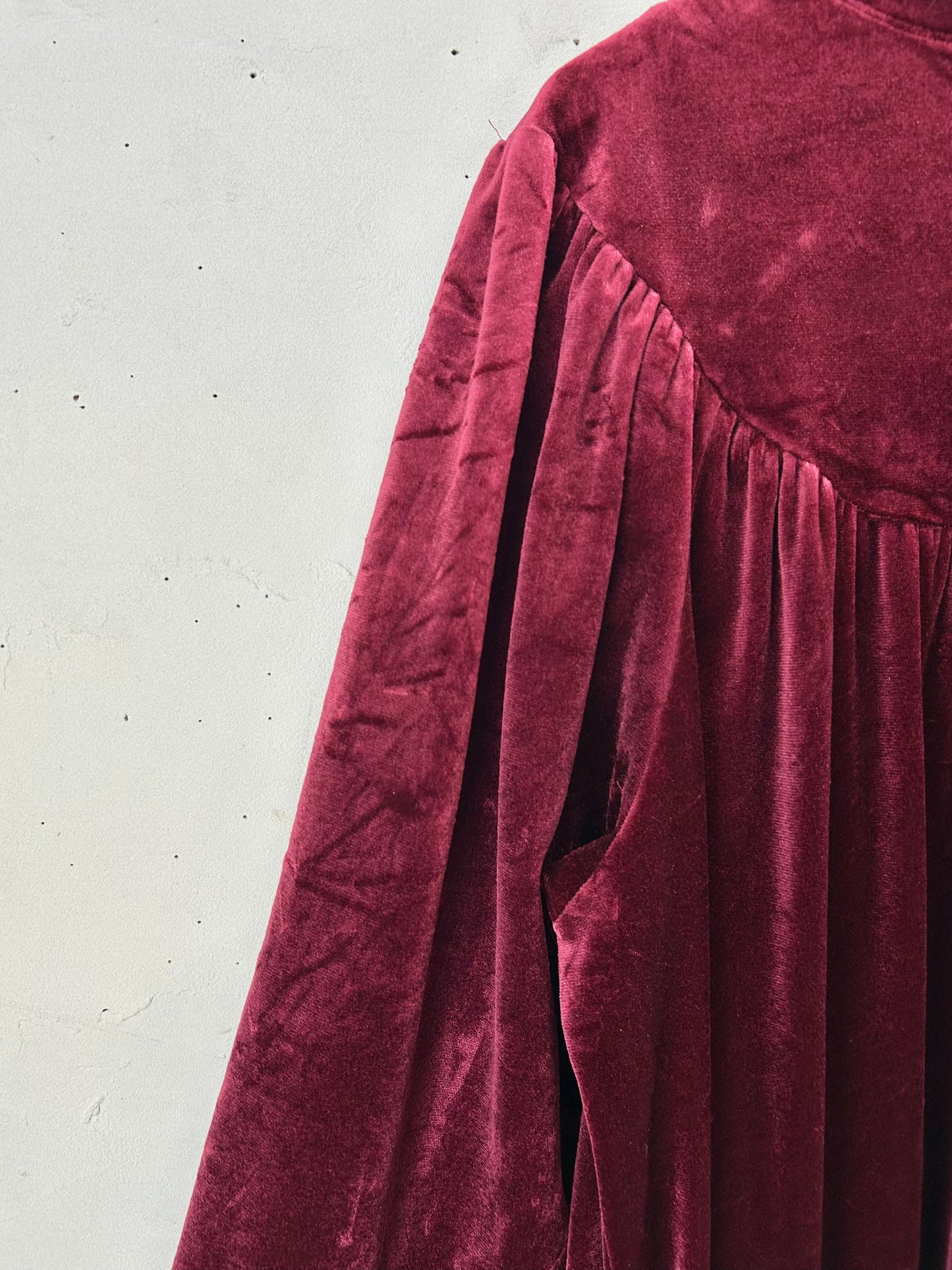 Vintage Velours Dress MADE IN USA [L29212]