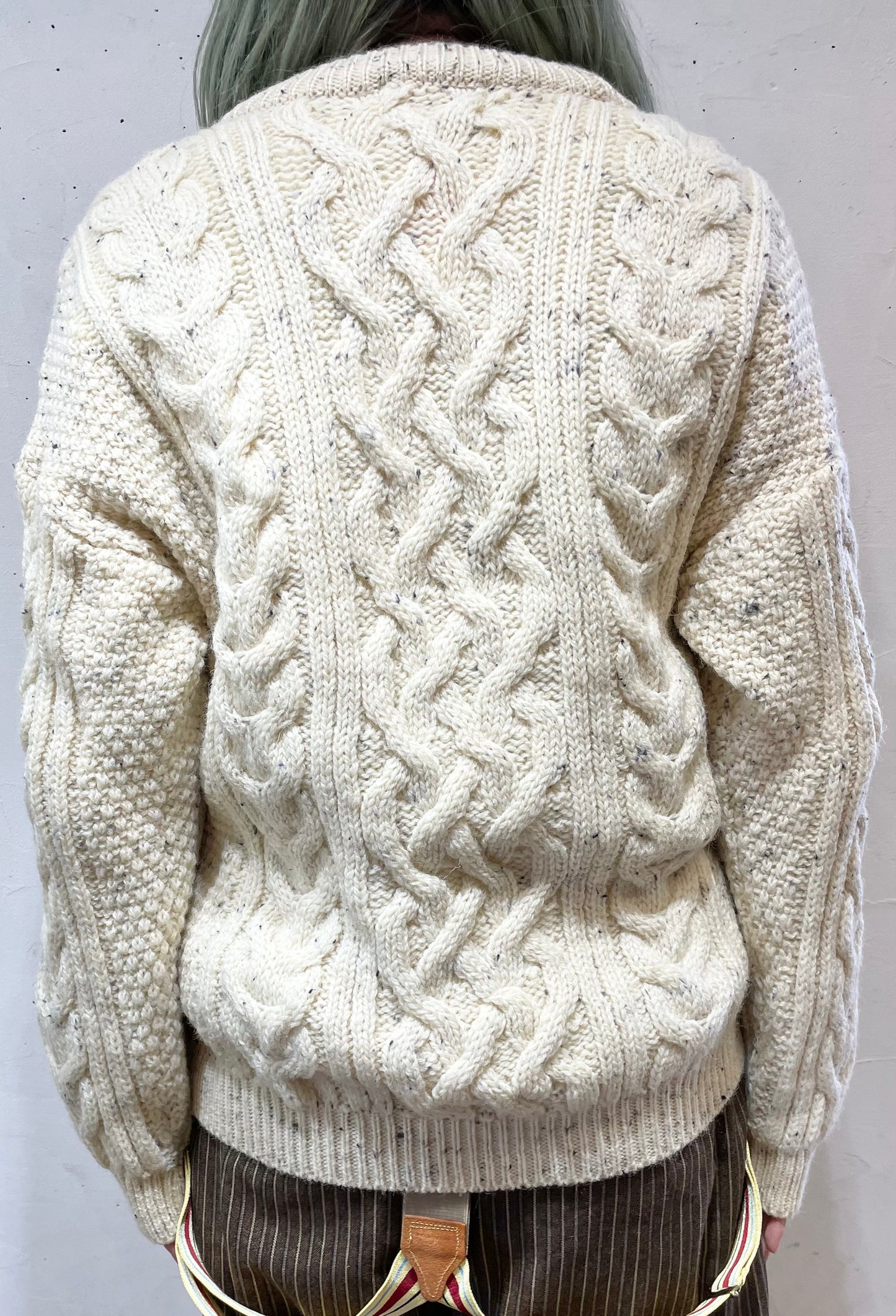 Vintage Aran Knit Sweater [A25994]