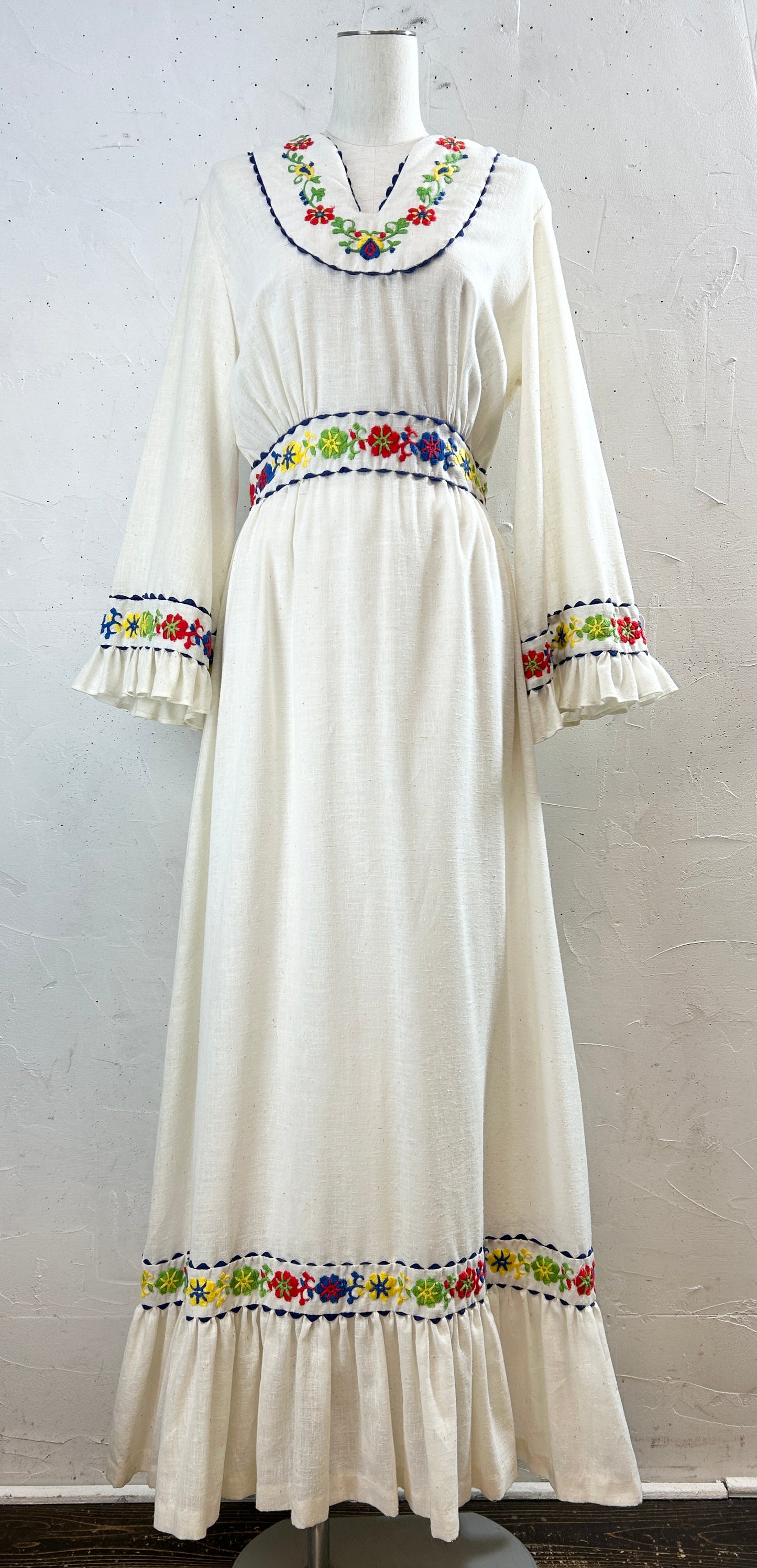 '70s Vintage Dress 〜Sears〜 [J30636]