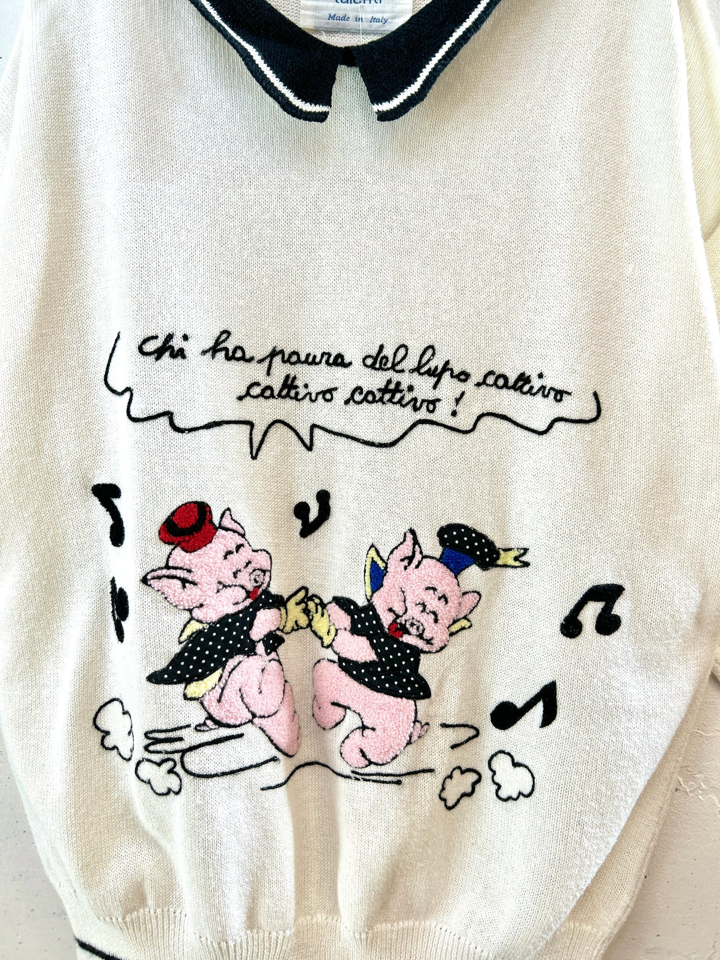 Vintage Knit Sweater 〜MADE IN ITALY〜 [J30476]