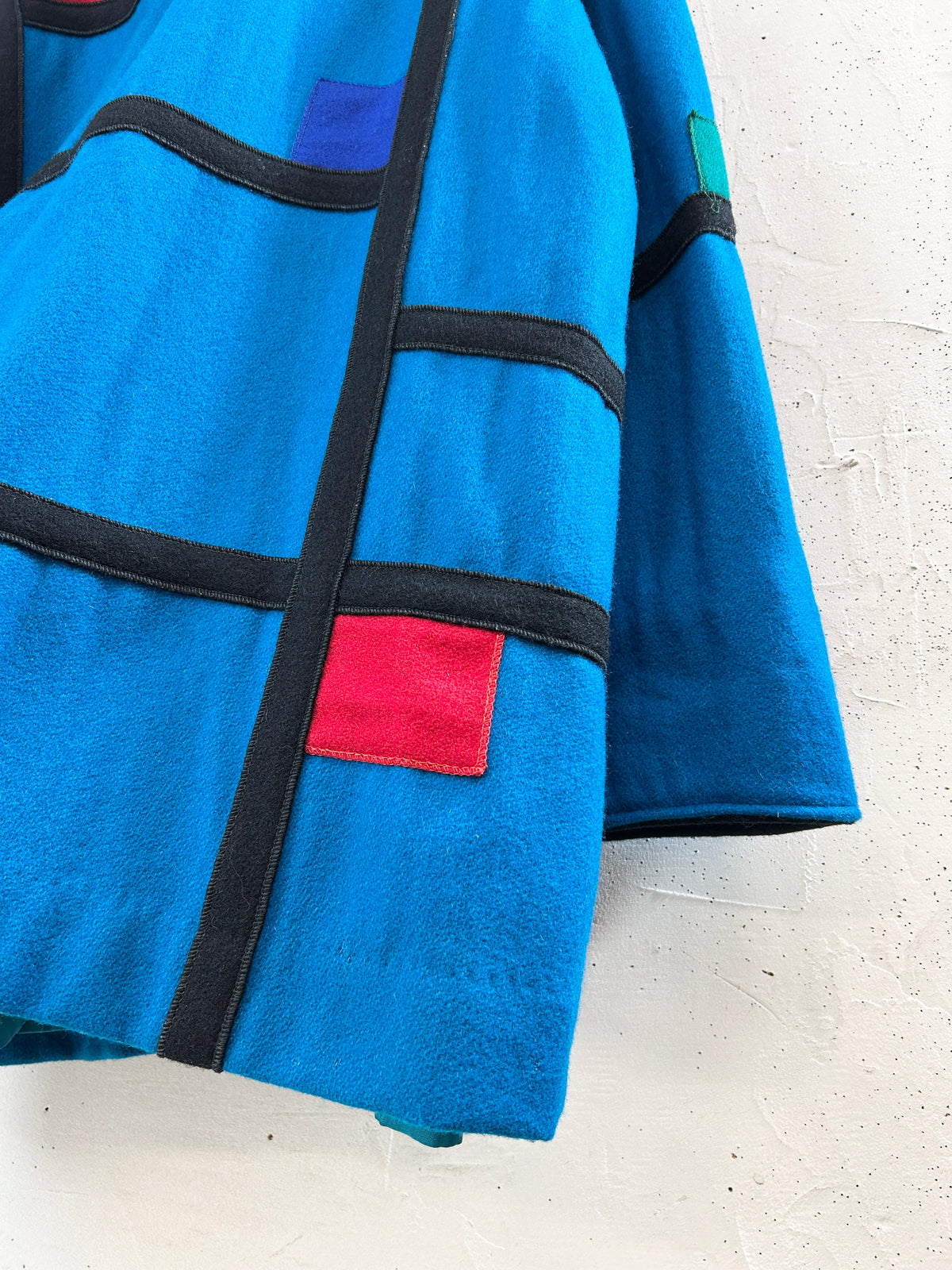 Vintage wool Mondrian Coat [J34123]