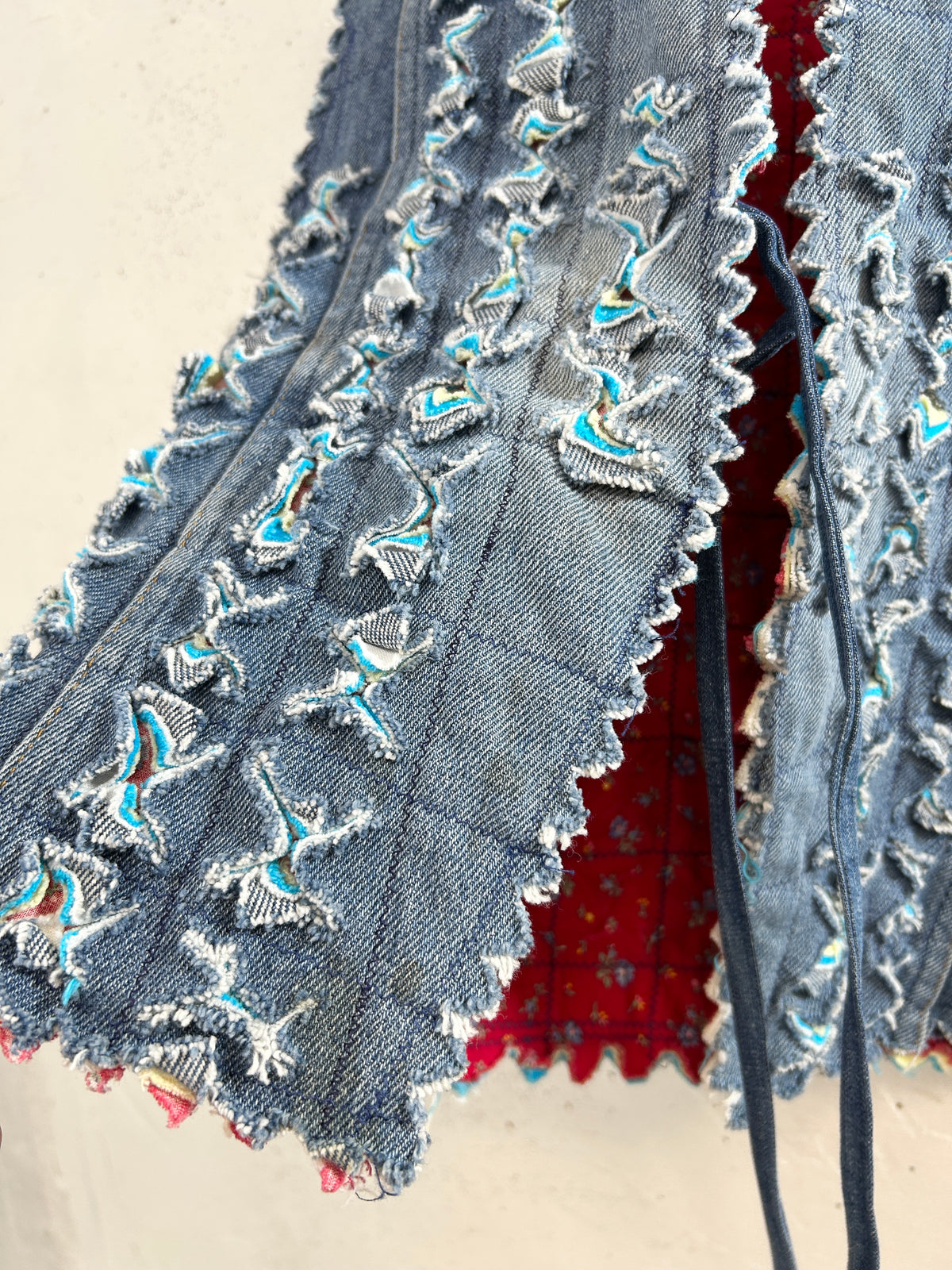 Vintage Slash Quilt Vest [I34039]