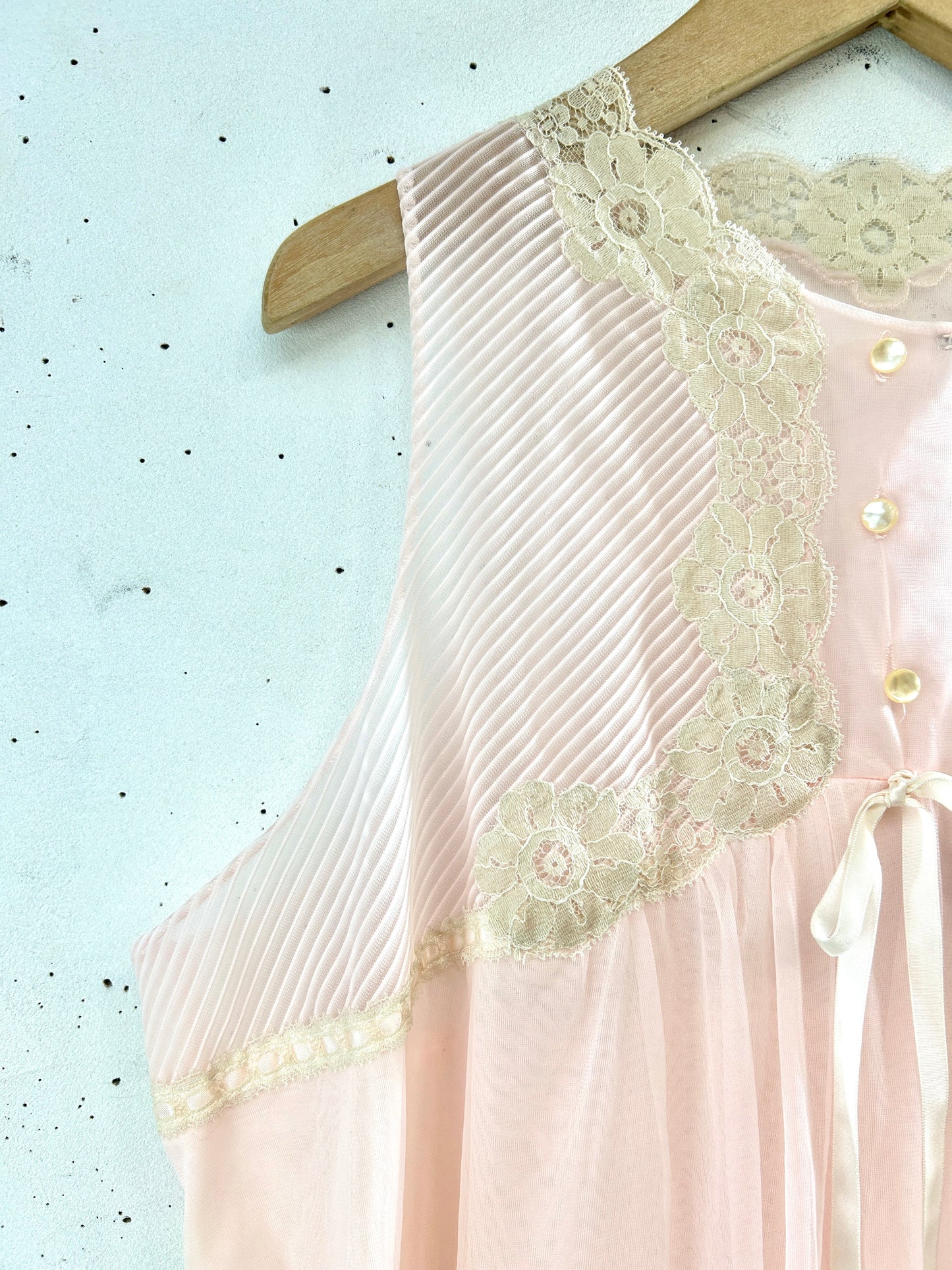 Vintage Nightie Dress MADE IN USA [E32395]