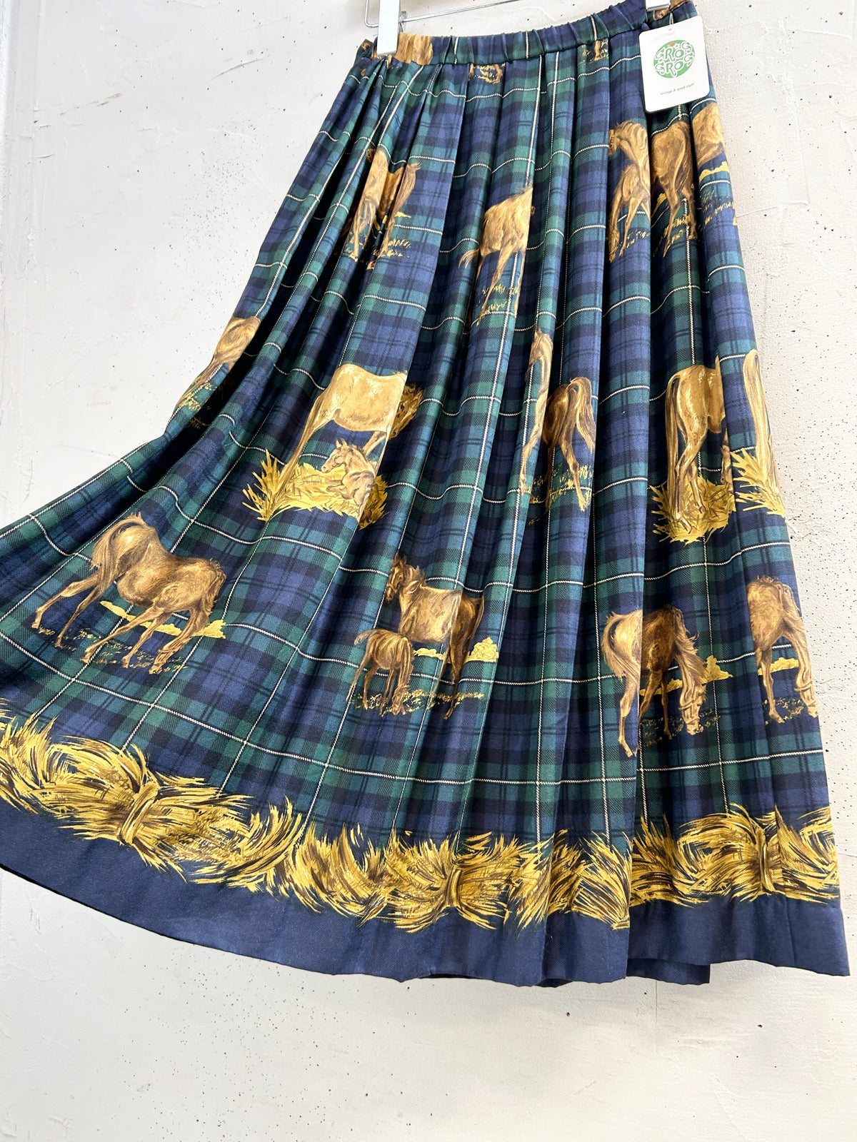 Vintage Pleated Skirt 〜Susan Bristol〜 [J34283]