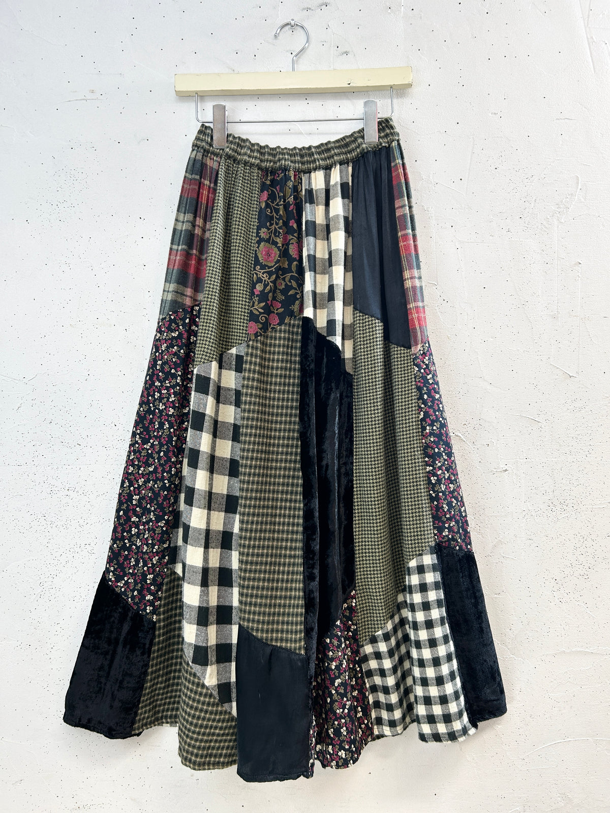 Vintage Crazy Patch Skirt [I34019]