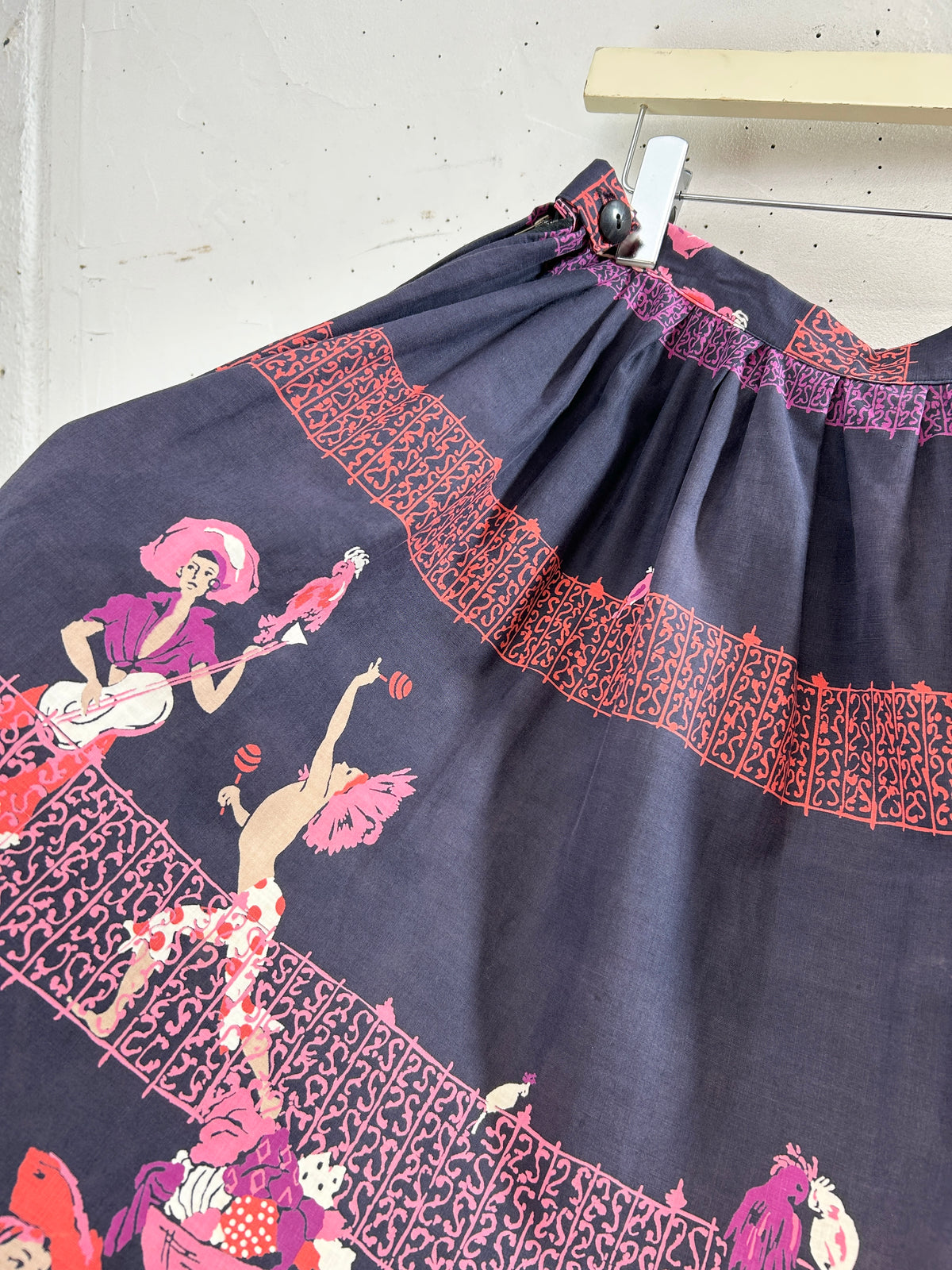 '50s Vintage End Pattern Skirt [J34112]