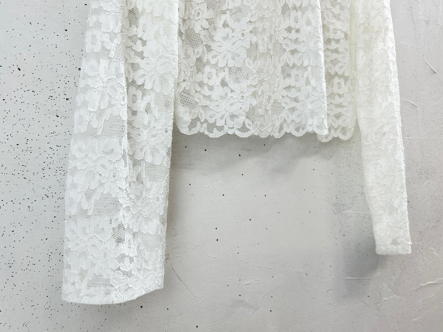 Vintage White Lace Blouse [F32575]
