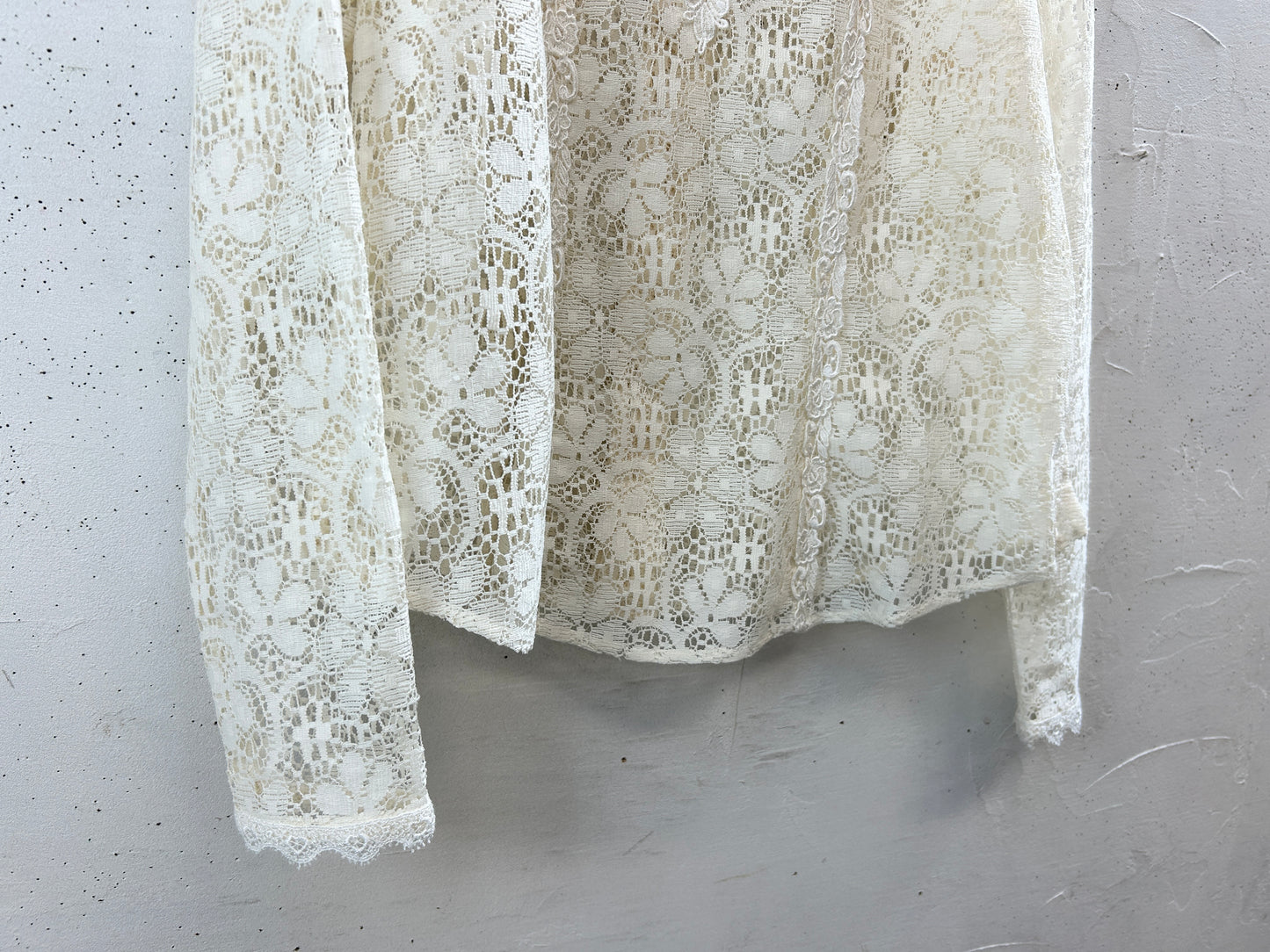 Vintage White Lace Blouse [K30813]