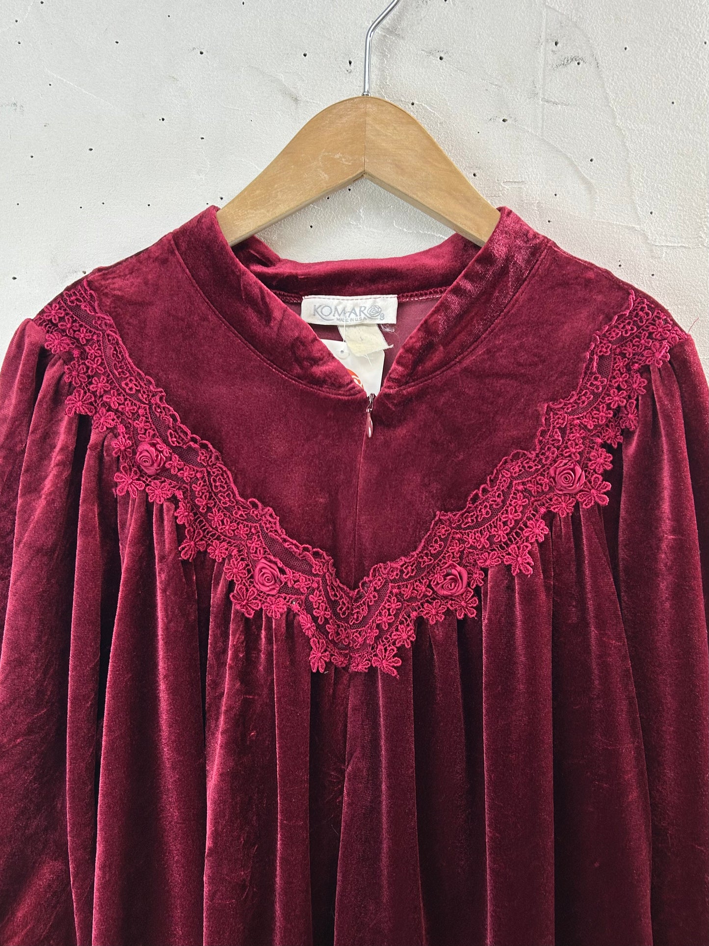 Vintage Velours Dress MADE IN USA [L29212]
