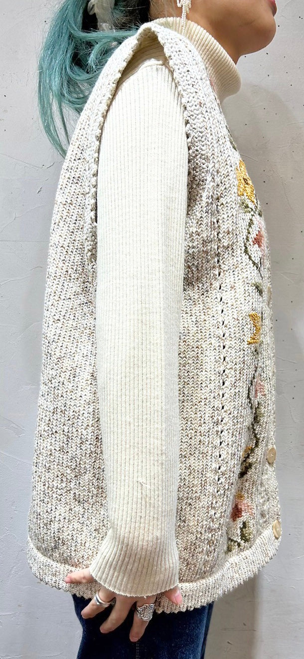 Vintage Cotton Knit Vest [L25857]