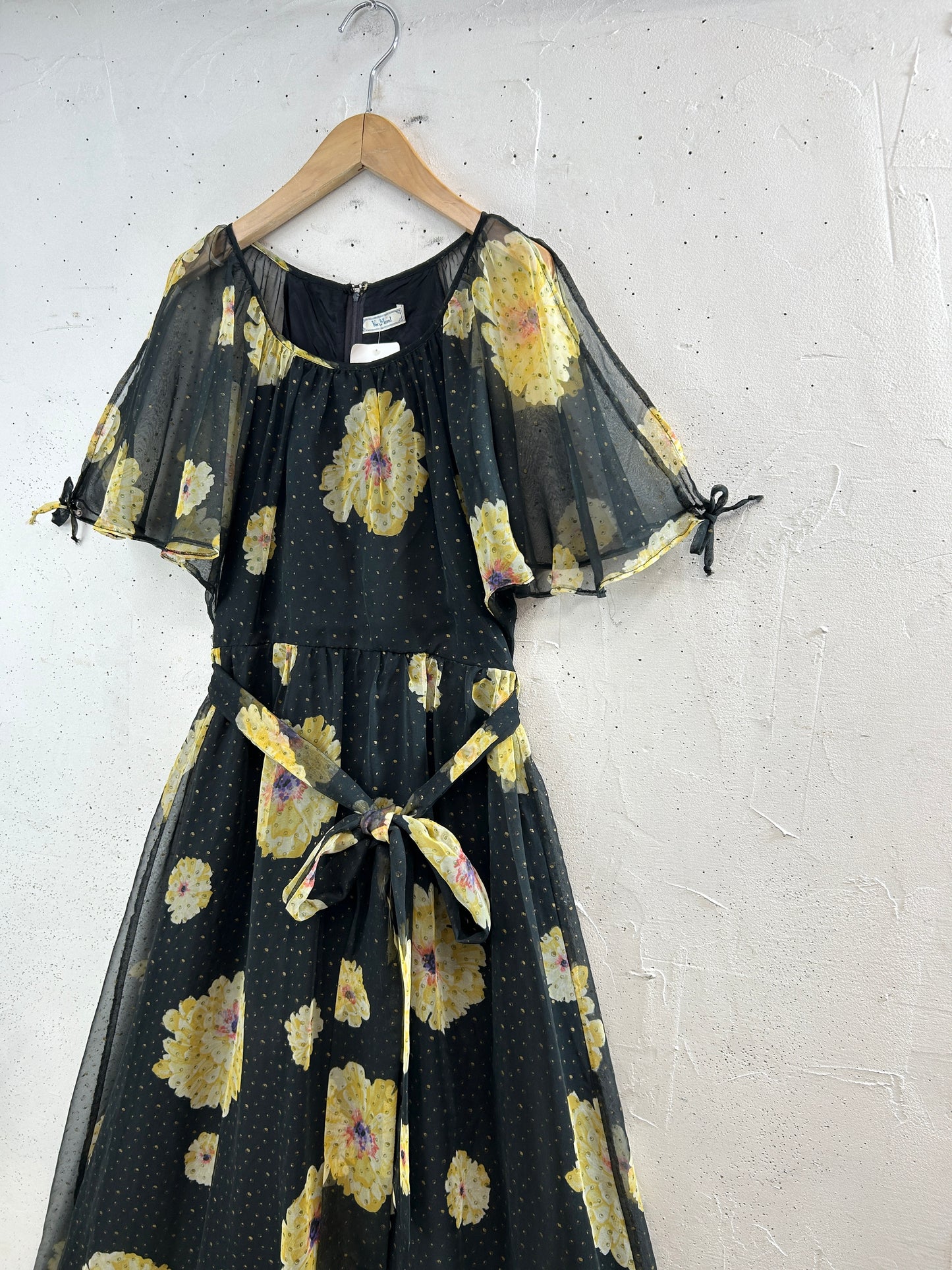 ’70s Vintage Flower Dress [H33675]