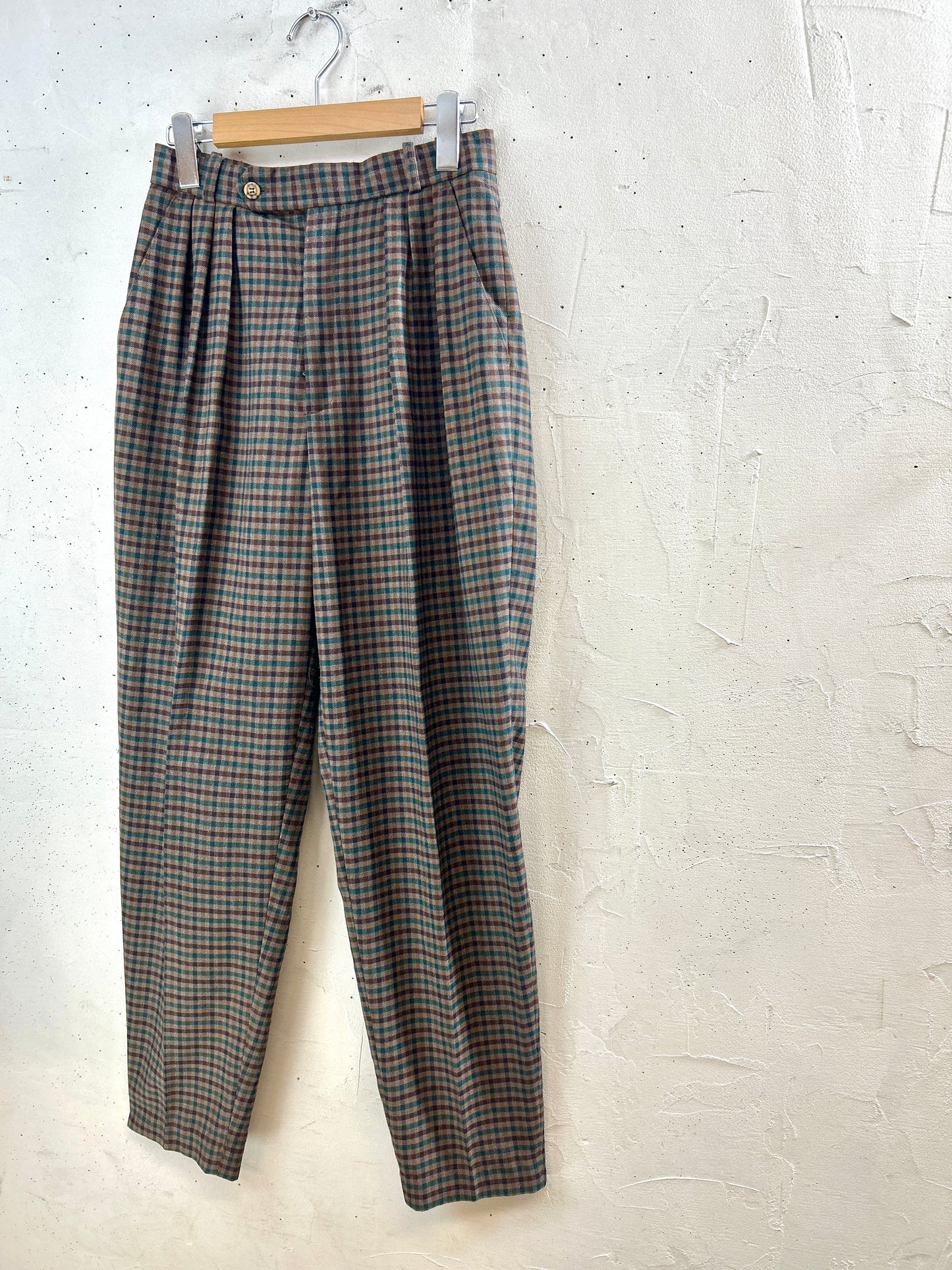Vintage Plaid Pants [I30283]