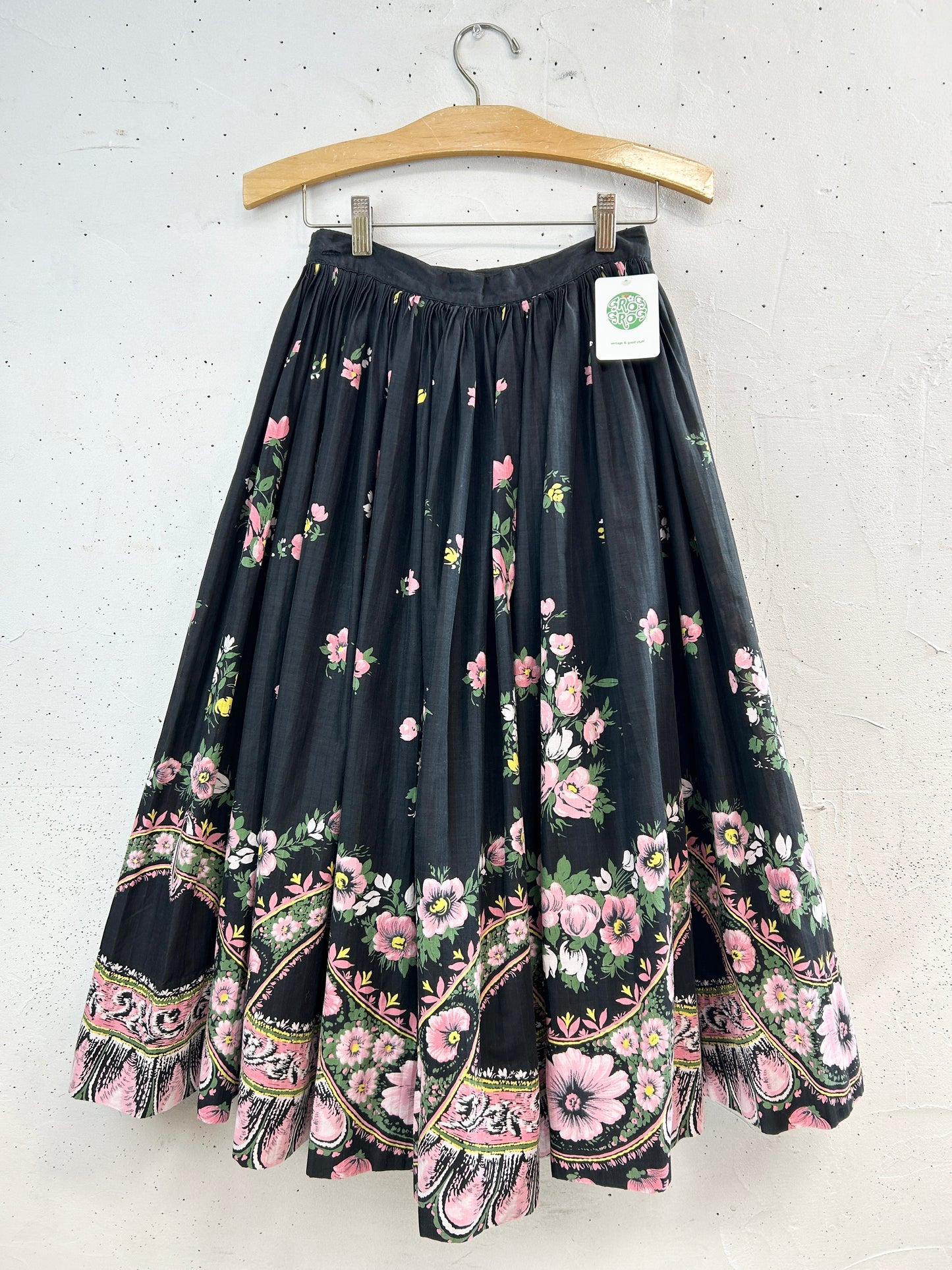 '50s Vintage End Pattern Skirt [B31519]