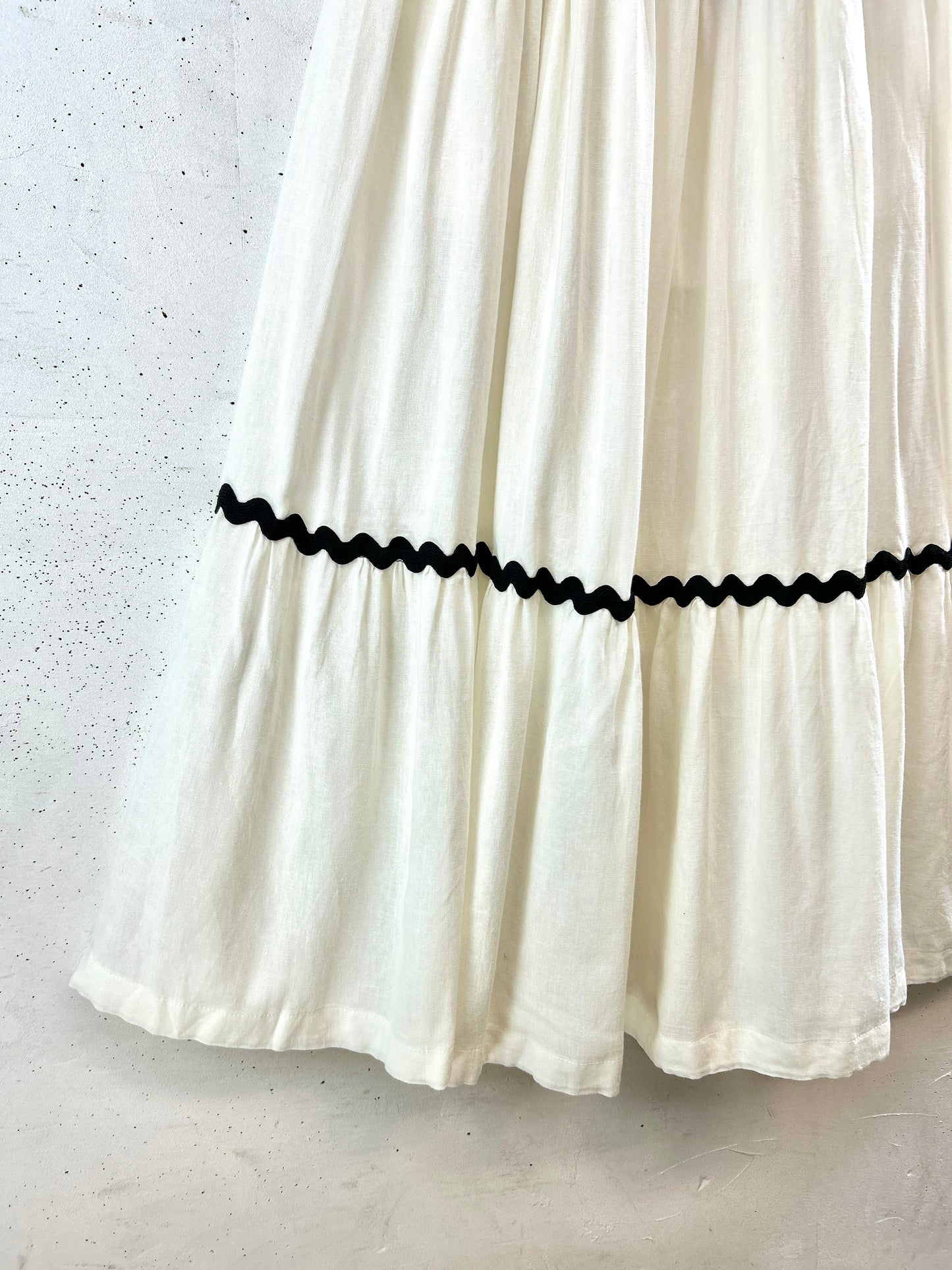Vintage White Skirt [K30912]