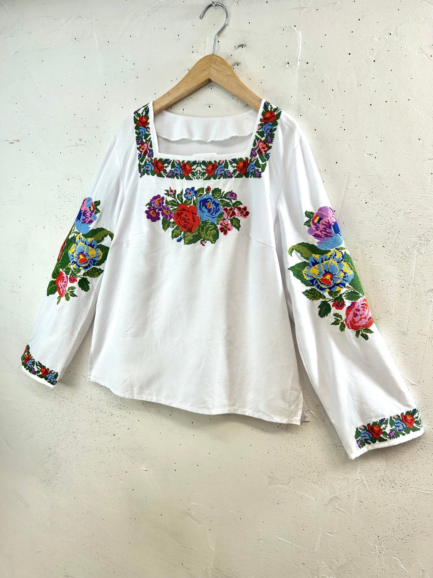 Vintage Embroidery Blouse [G33157]