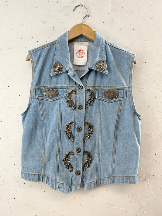 Vintage Denim Vest [H30836]